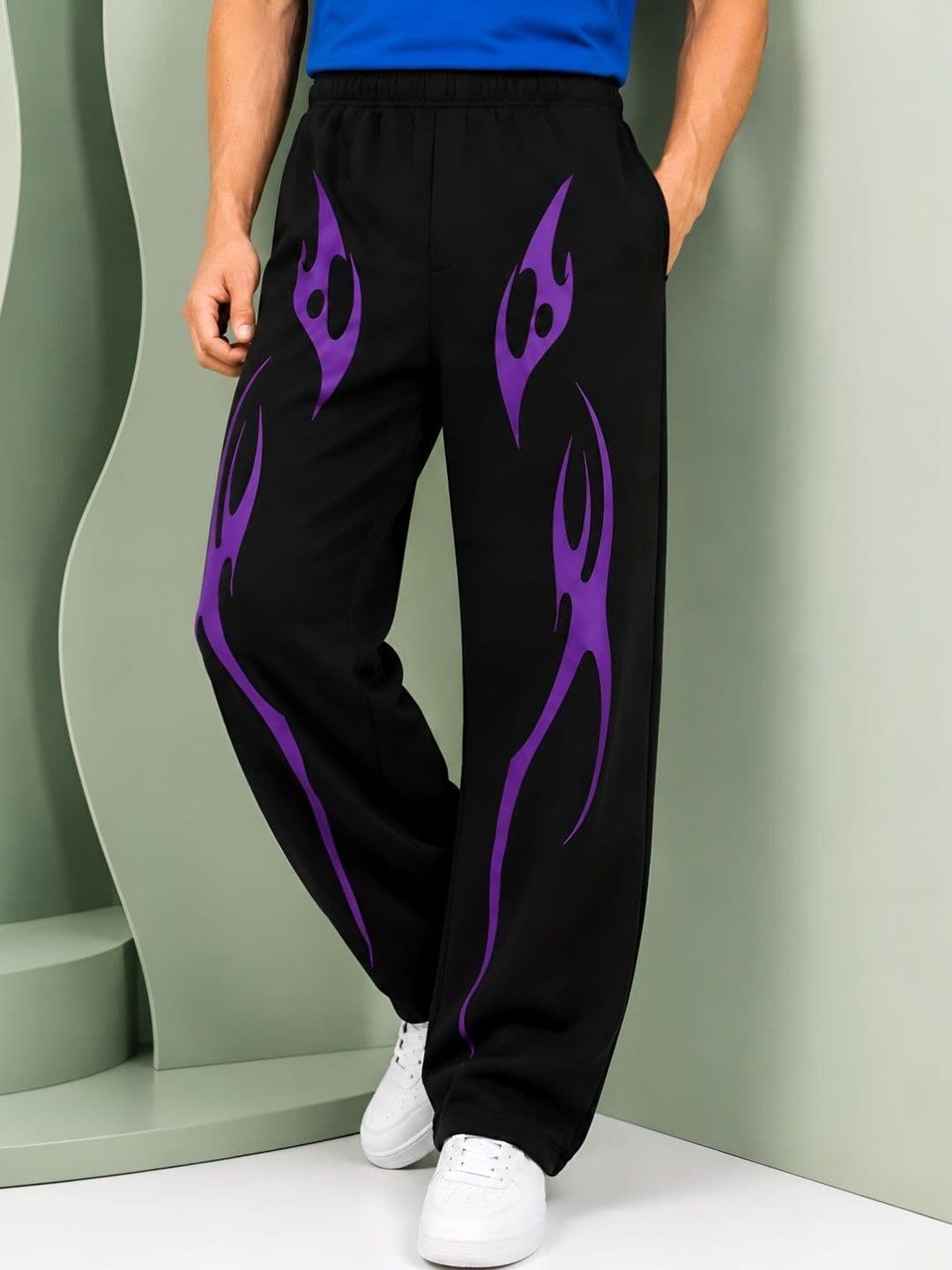 TEDWOODS Men Regular Fit Graphic Print Track Pants thumbnail 3