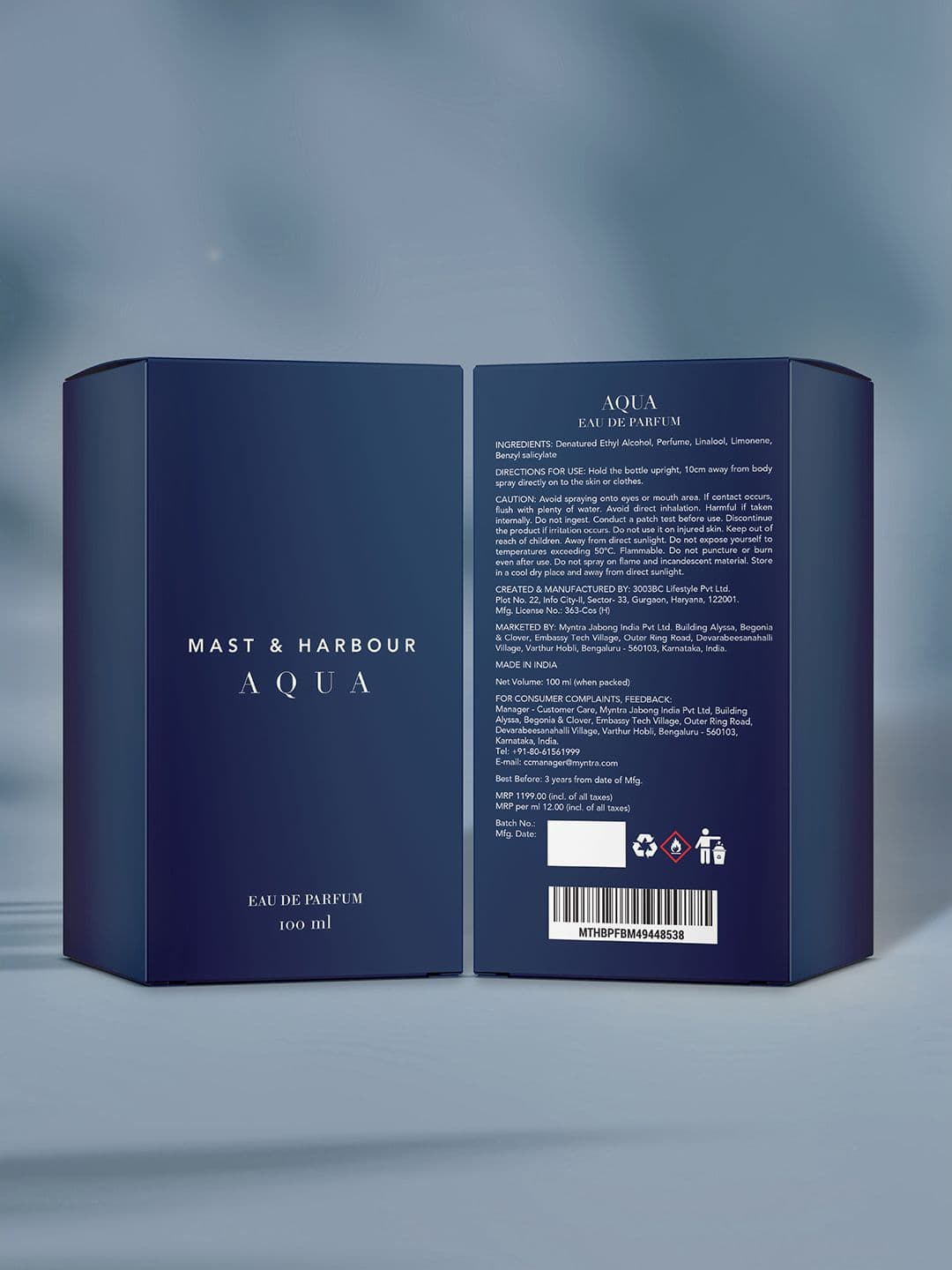 Mast & Harbour Men Aqua Eau De Parfum 100 ml thumbnail 4