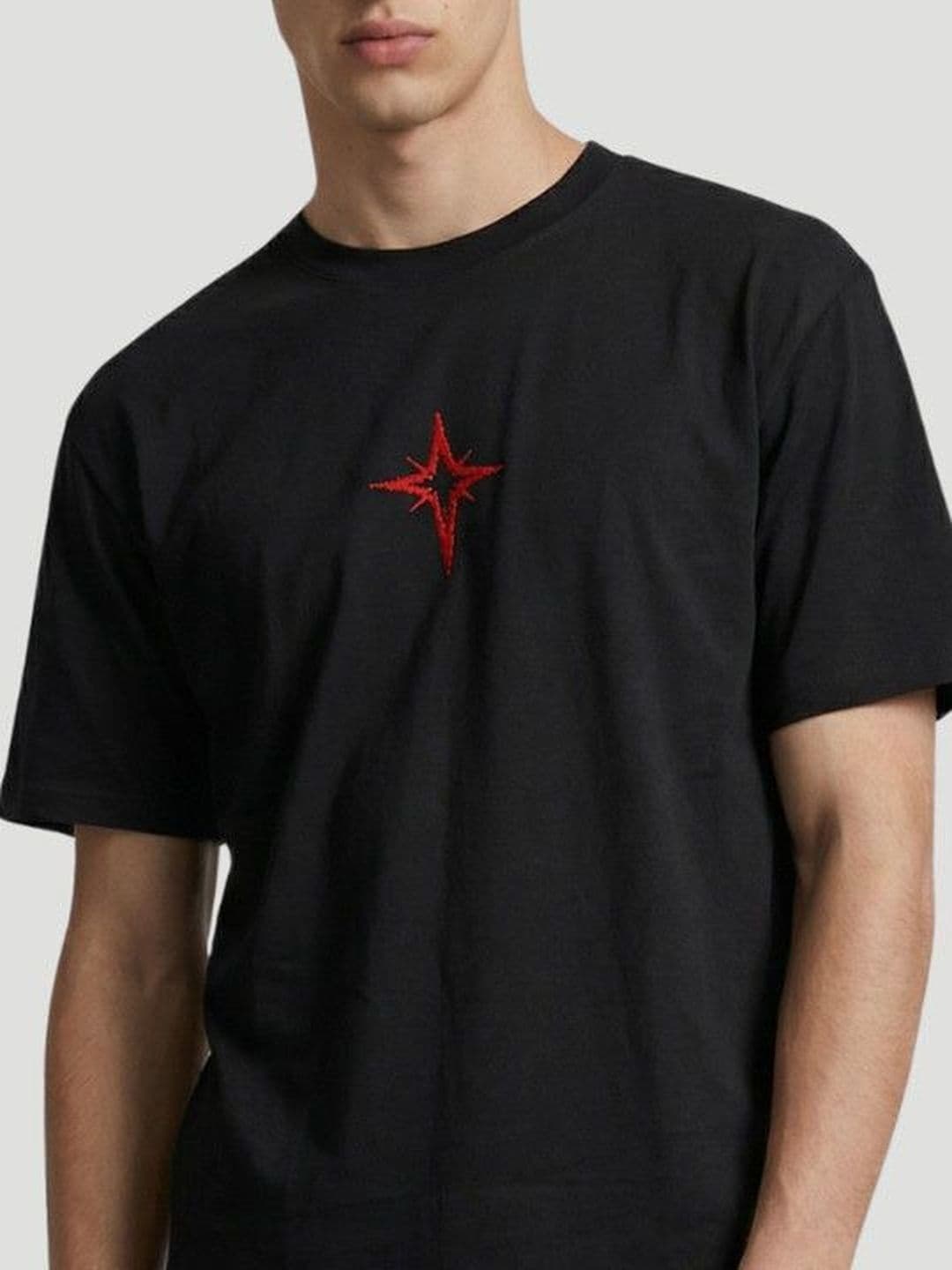 Hubberholme Men Typography Printed Cotton Drop-Shoulder Sleeves T-shirt thumbnail 3