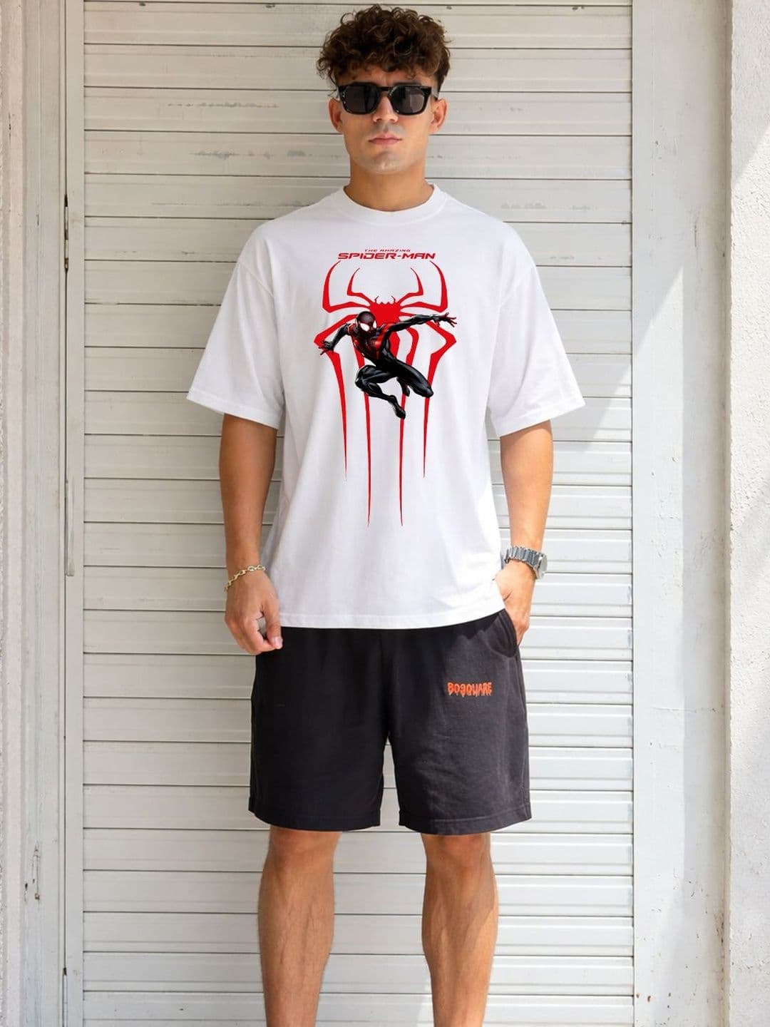 BDSQUARE Printed Oversized Cotton T-shirt - view 1