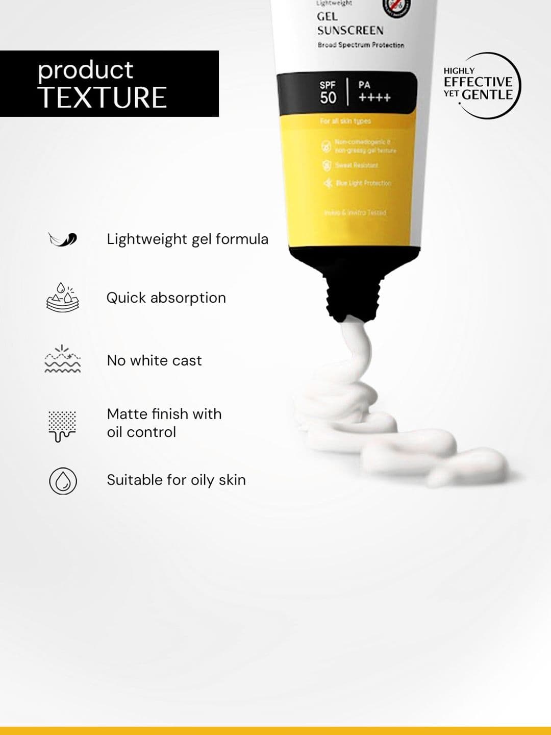 deconstruct Gel Sunscreen SPF 50 PA++++ -100% Photostable-Lightweight In-Vivo Tested 80g thumbnail 3