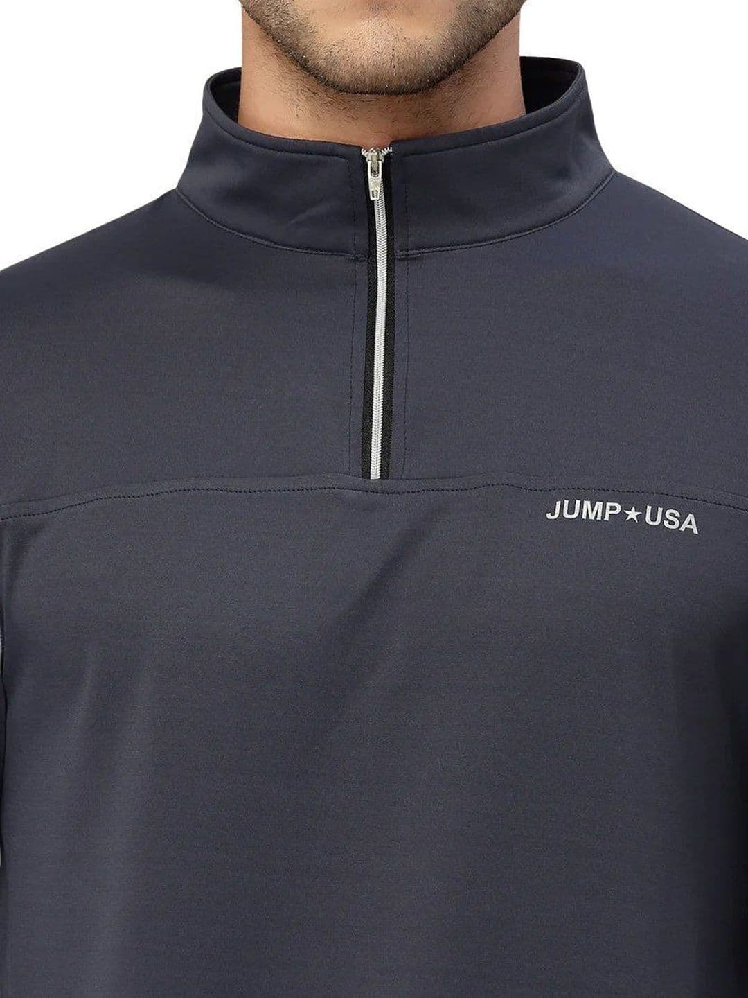 JUMP USA Men Brand Logo High Neck T-shirt thumbnail 2