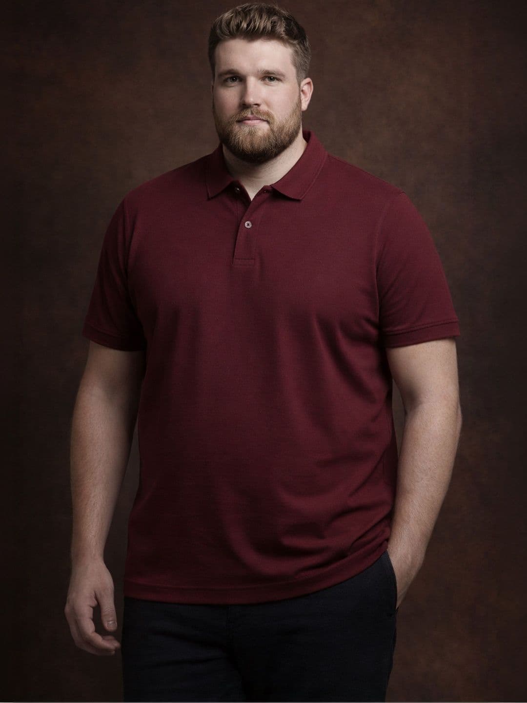 Mast & Harbour Men Polo Collar Pockets T-shirt - view 1