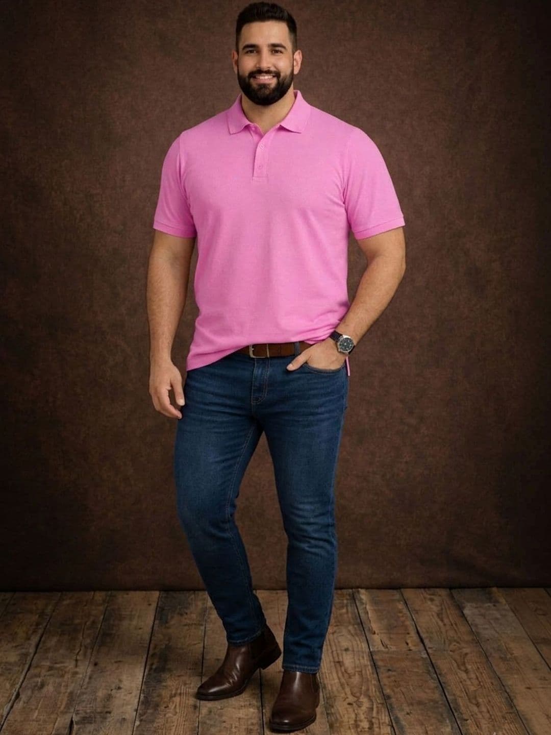 Mast & Harbour Men Polo Collar T-shirt thumbnail 6