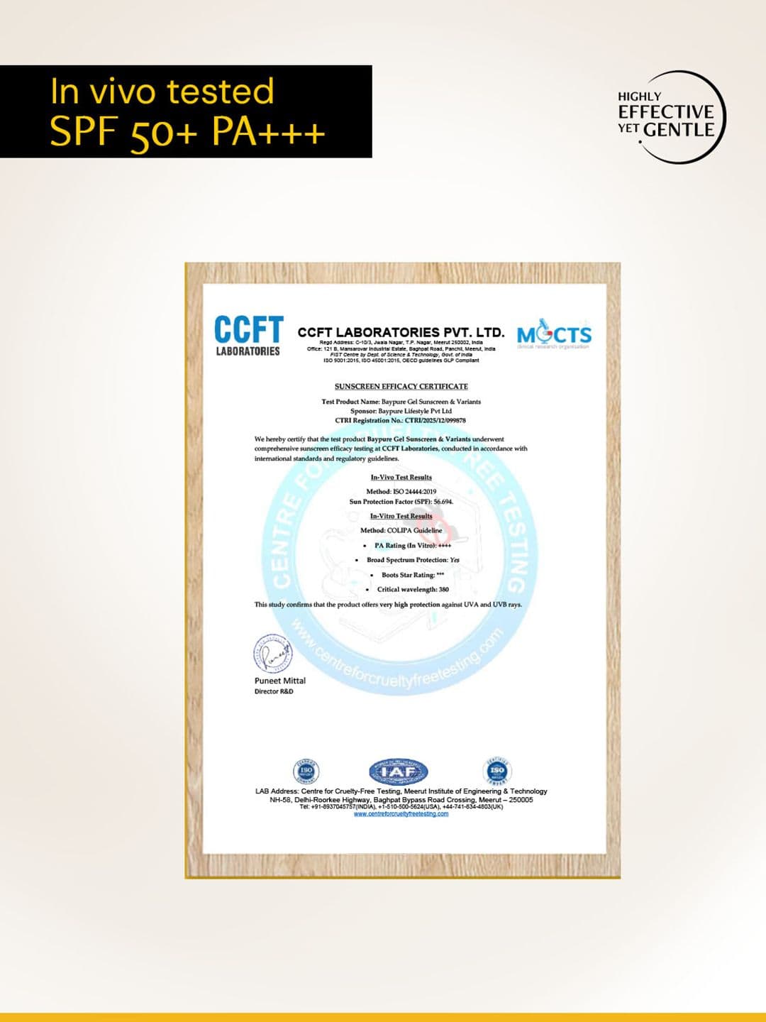 deconstruct Gel Sunscreen SPF 50 PA++++ -100% Photostable-Lightweight In-Vivo Tested 80g thumbnail 4