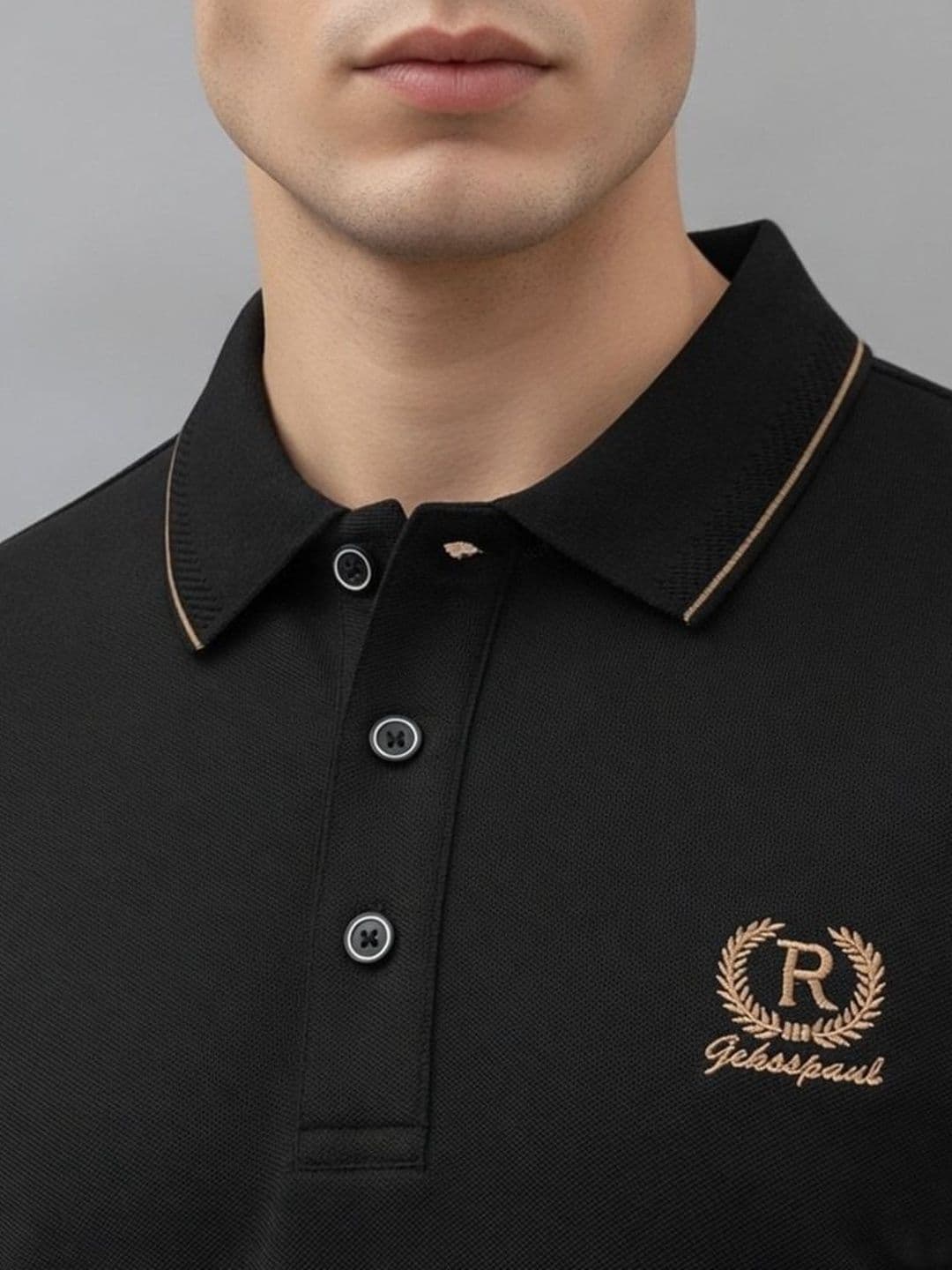 Mast & Harbour Men Brand Logo Polo Collar T-shirt thumbnail 2