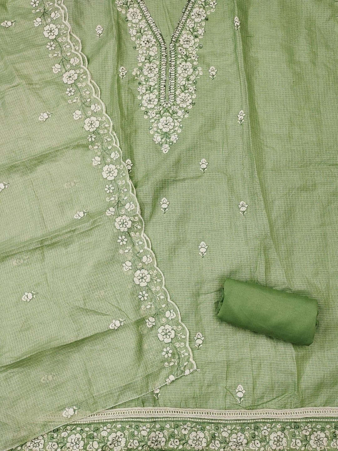 Rangtulika Ethnics Embroidered Unstitched Dress Material thumbnail 3