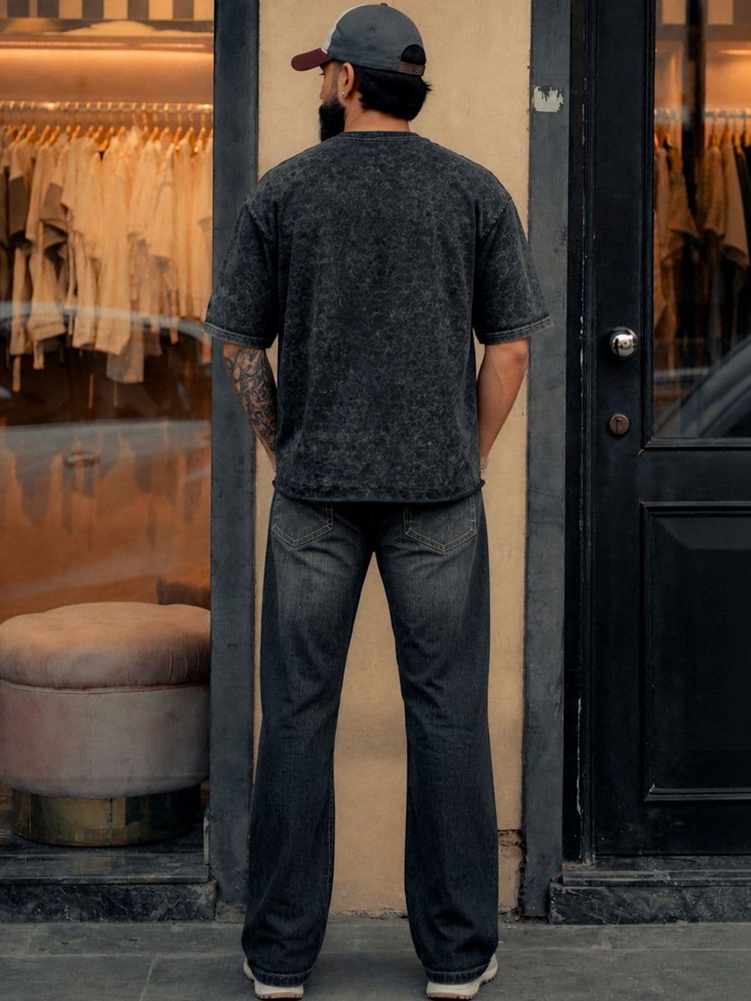 BDSQUARE Men Dyed Boxy T-shirt thumbnail 5
