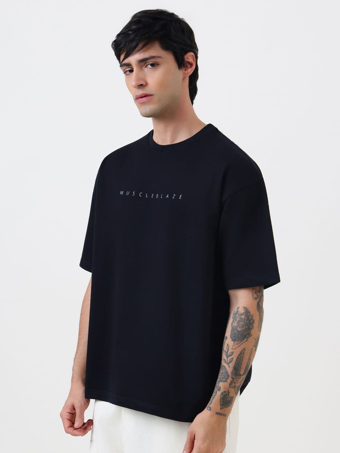 MuscleBlaze Unisex Typography Printed Round Neck Cotton T-shirt thumbnail 4
