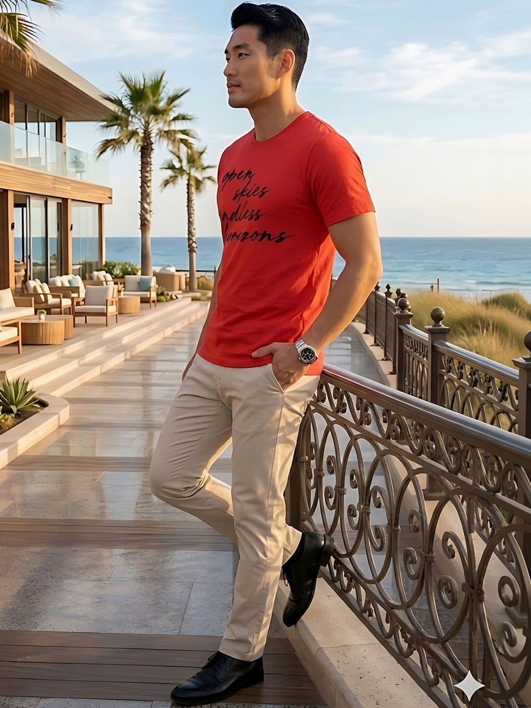 Moda Rapido Men Typography Printed T-shirt thumbnail 2