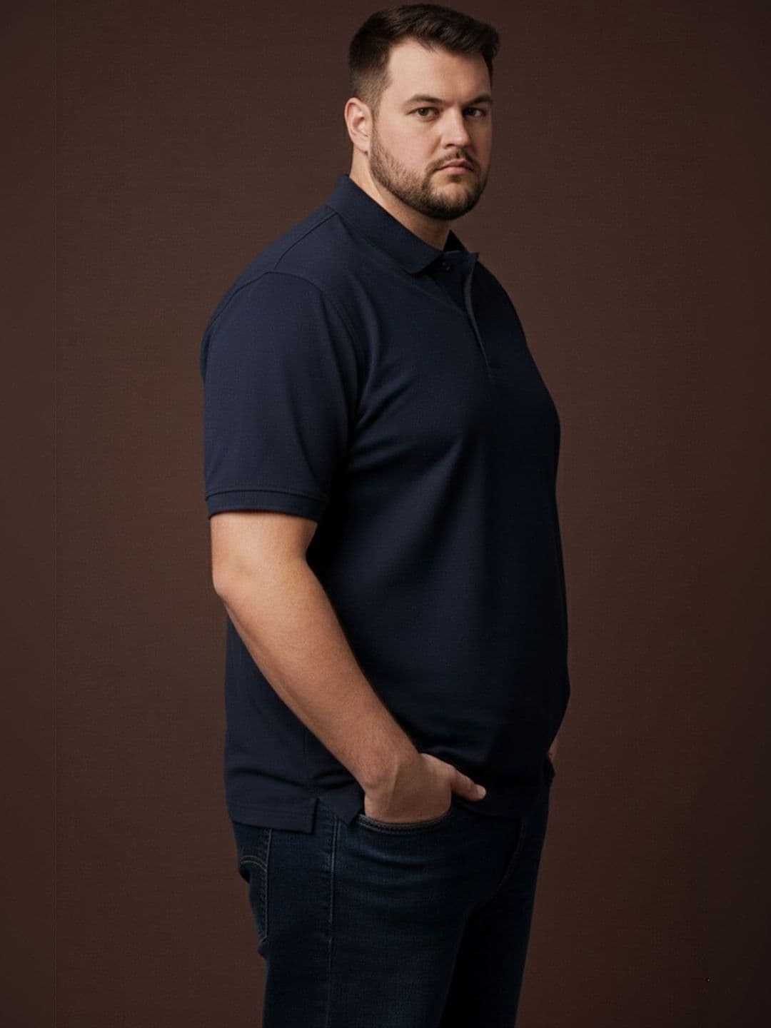 Mast & Harbour Men Polo Collar Cotton T-shirt thumbnail 5