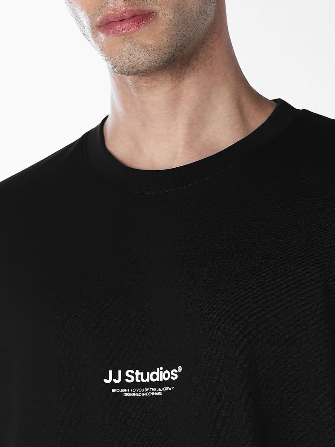 Jack & Jones Men Brand Logo Printed Organic Cotton T-shirt thumbnail 3