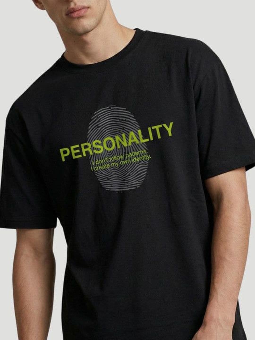 High Star Men Typography Printed Drop-Shoulder Sleeves T-shirt thumbnail 2