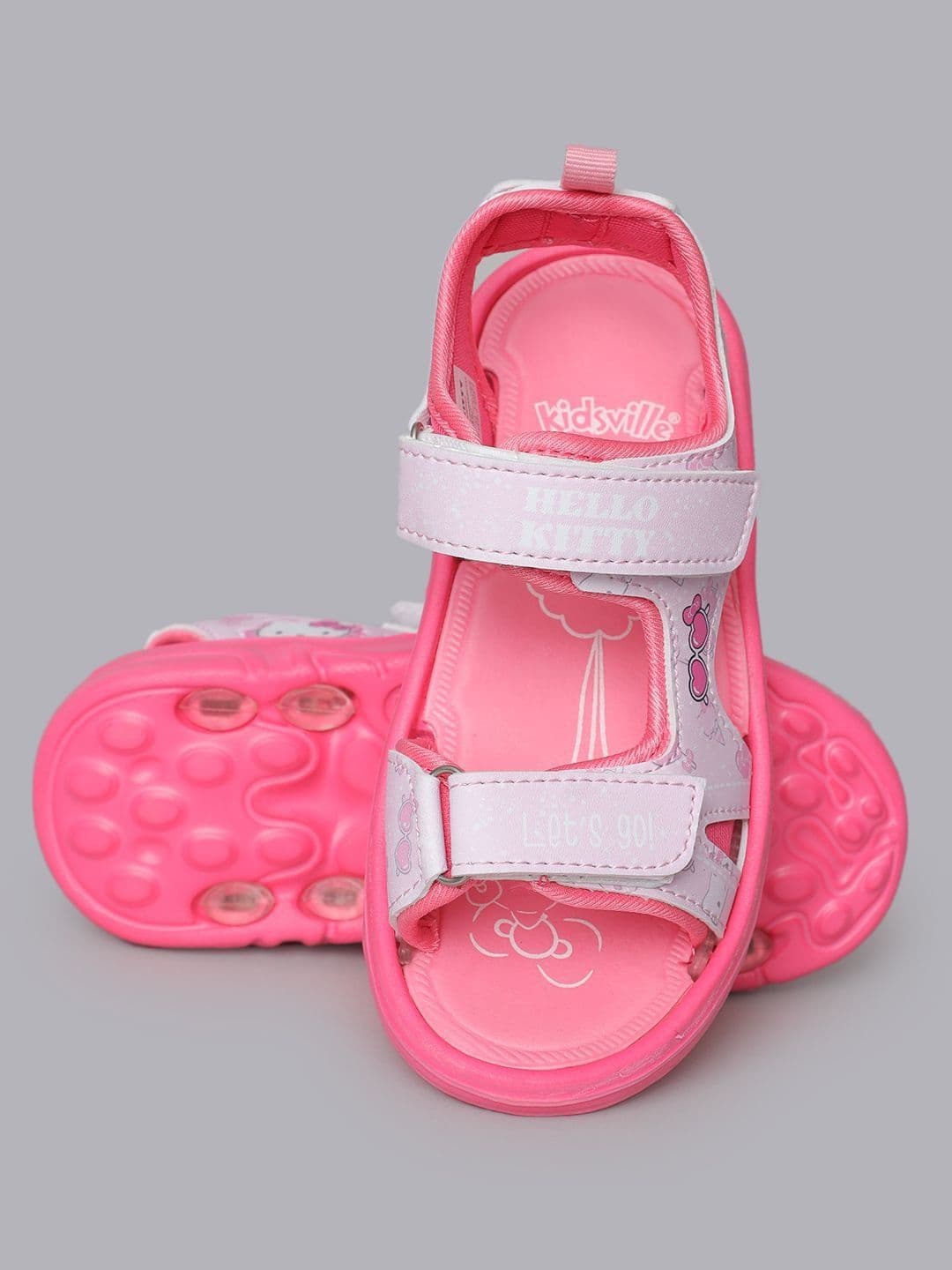Kids Ville Girls Hello Kitty Printed Velcro Sports Sandals thumbnail 5