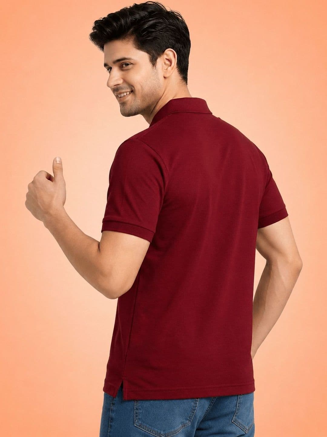 HERE&NOW Men Polo Collar T-shirt thumbnail 2