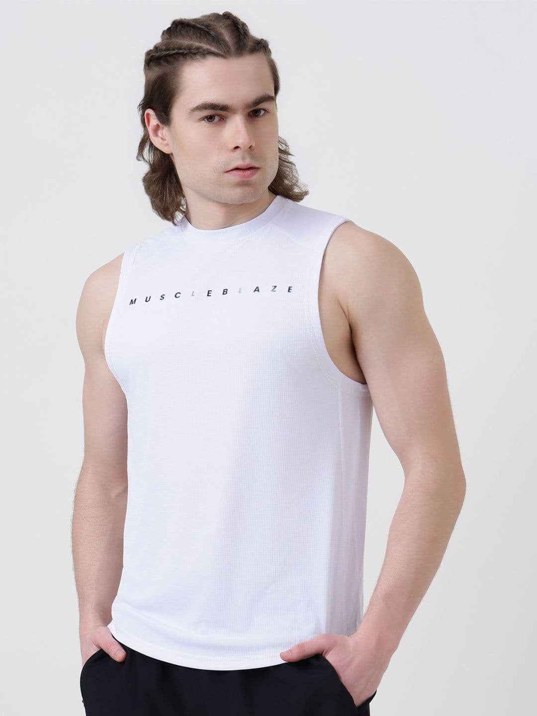 MuscleBlaze Unisex Brand Logo Printed Round Neck Compression T-shirt - view 1