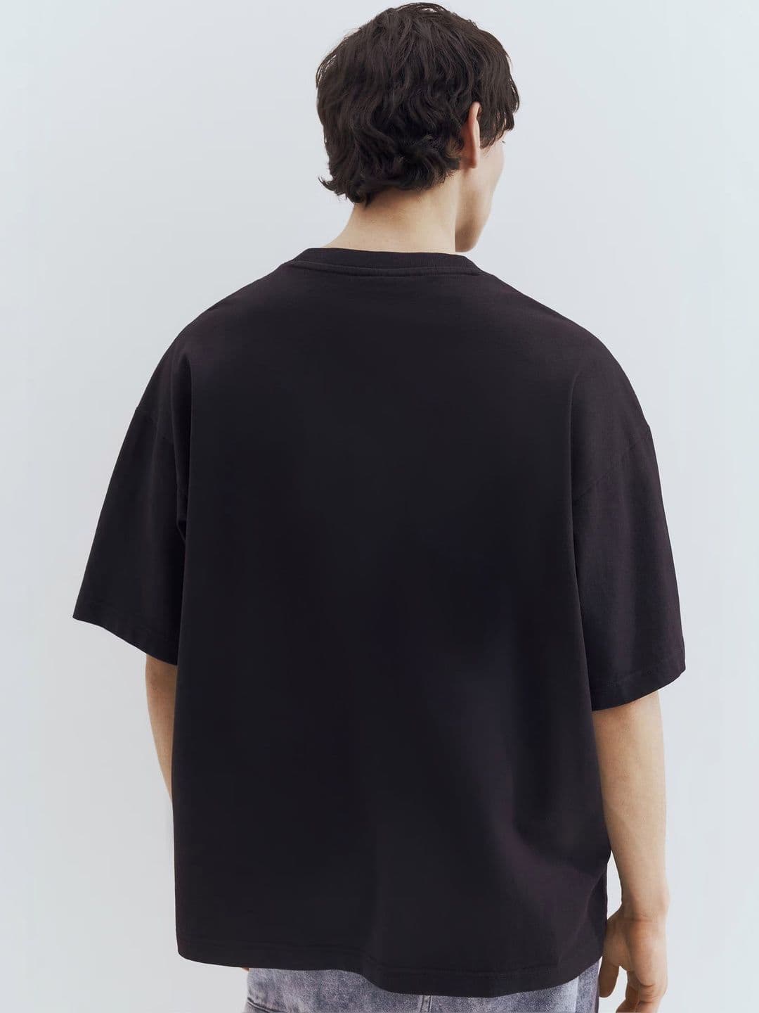 The Roadster Lifestyle Co Men Drop-Shoulder Sleeves Organic Cotton Blend T-shirt thumbnail 4