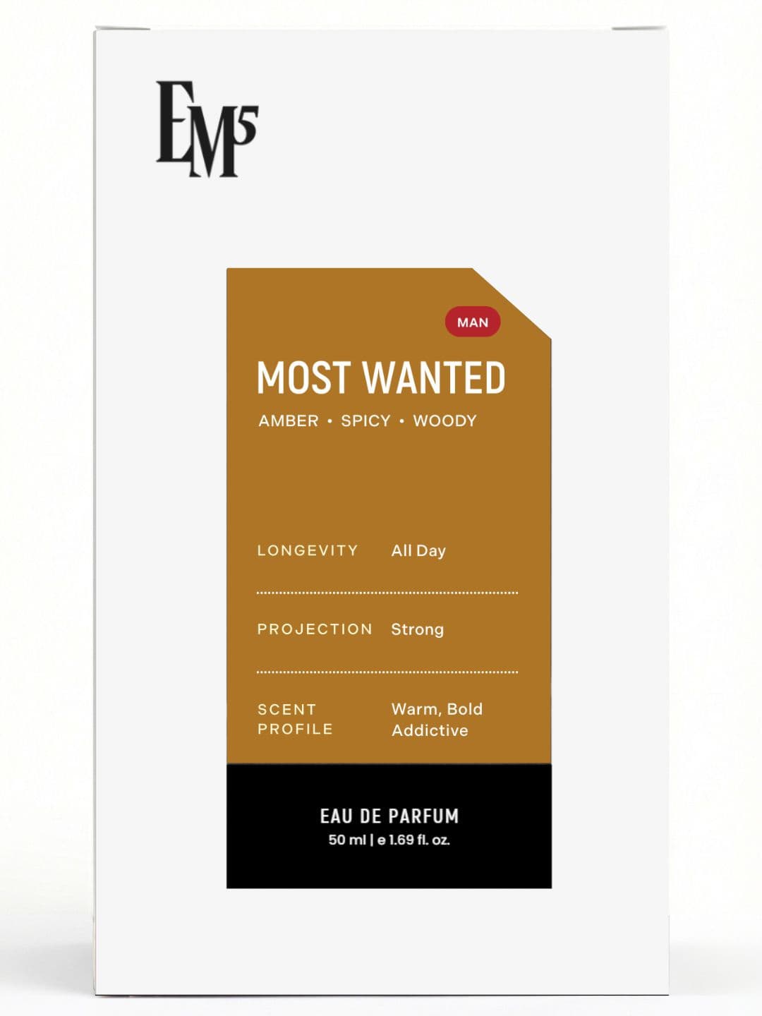 EM5 Most Wanted Strong & Long Lasting Eau De Parfum - 50 ml thumbnail 2