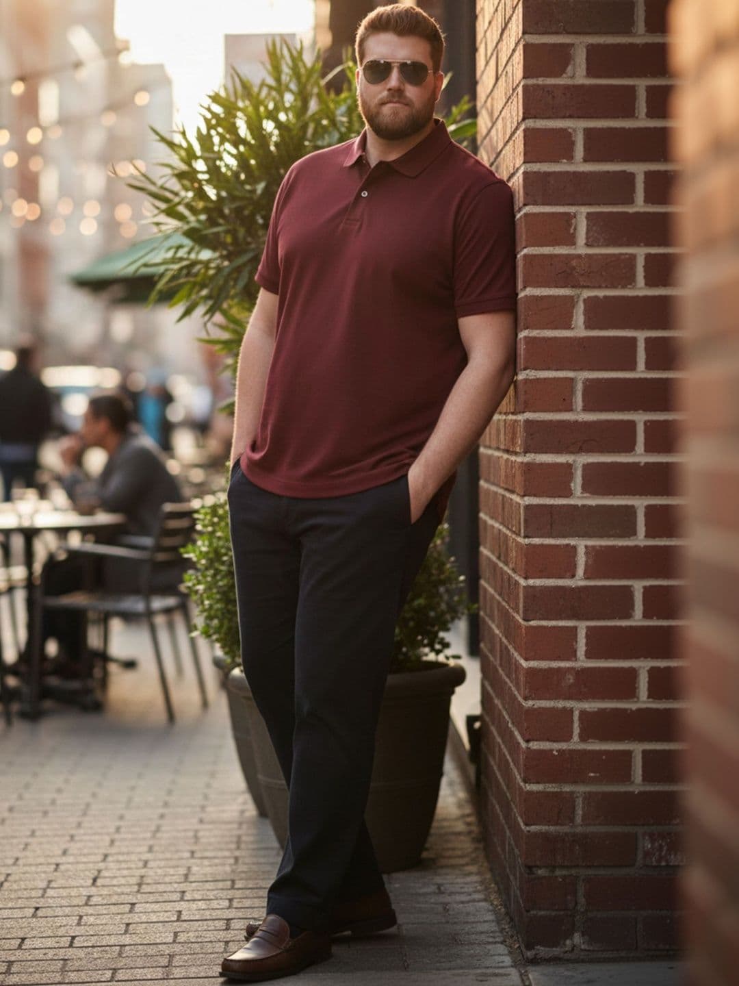 Mast & Harbour Men Polo Collar Pockets T-shirt thumbnail 2