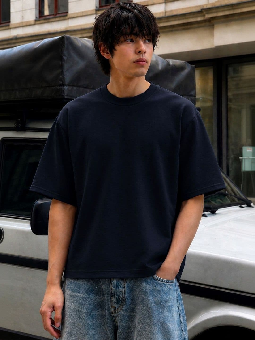 SZN Men Typography Printed Boxy T-shirt - view 1