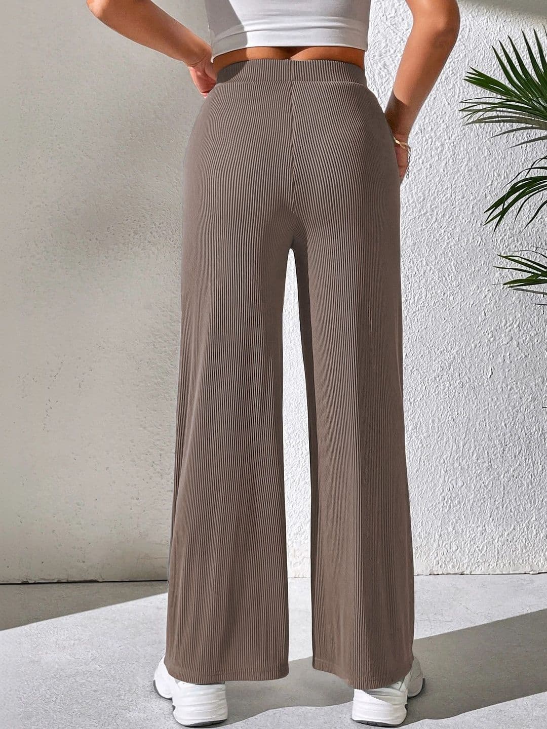Neon Femme Women Textured High-Rise Trousers thumbnail 2