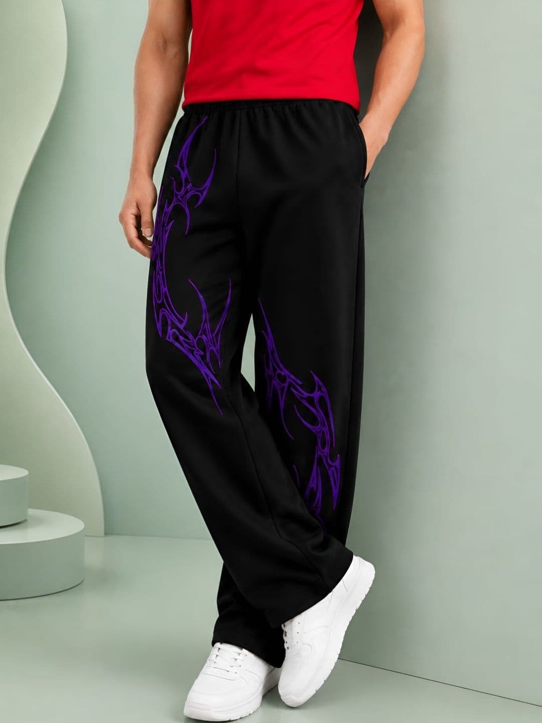 TEDWOODS Men Regular Fit Graphic Print Track Pants thumbnail 6