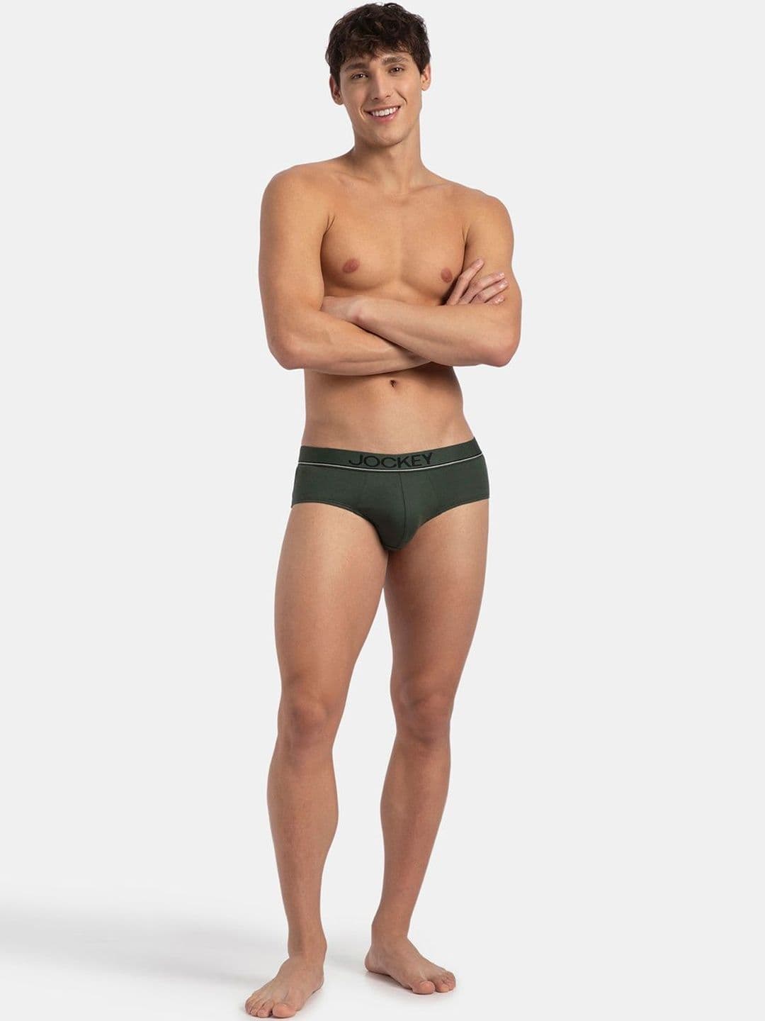 Jockey Super Combed Cotton Solid Brief with Ultrasoft Waistband - 8037 thumbnail 7