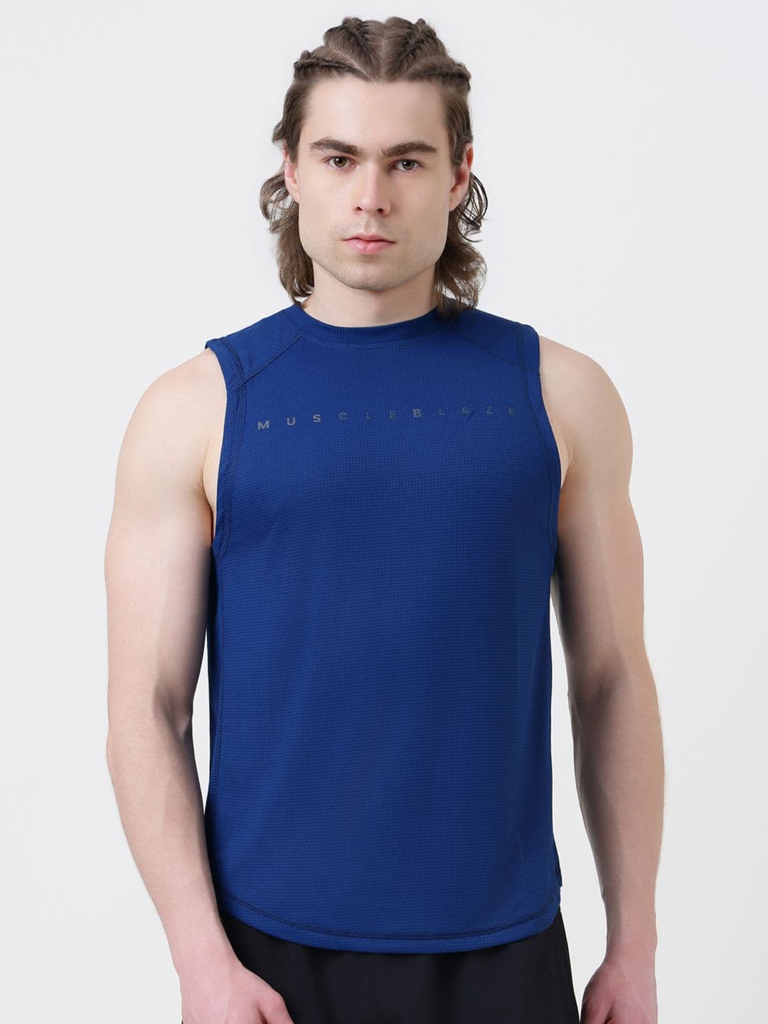 MuscleBlaze Unisex Brand Logo Printed Round Neck Compression T-shirt - view 1