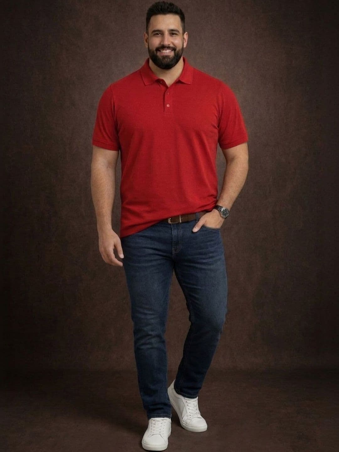 The Roadster Lifestyle Co Polo Collar Oversized Tshirts thumbnail 3