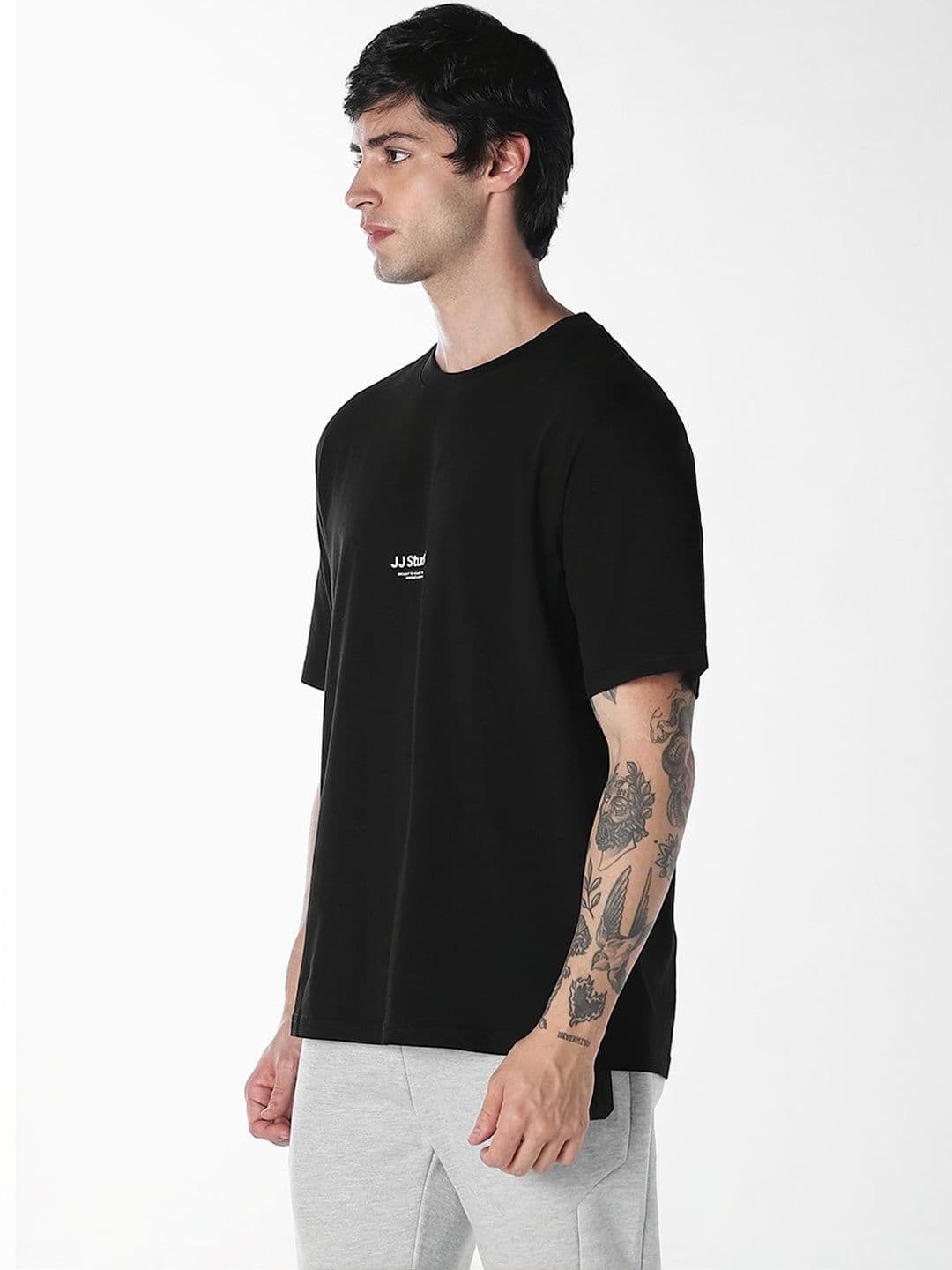Jack & Jones Men Brand Logo Printed Organic Cotton T-shirt thumbnail 4