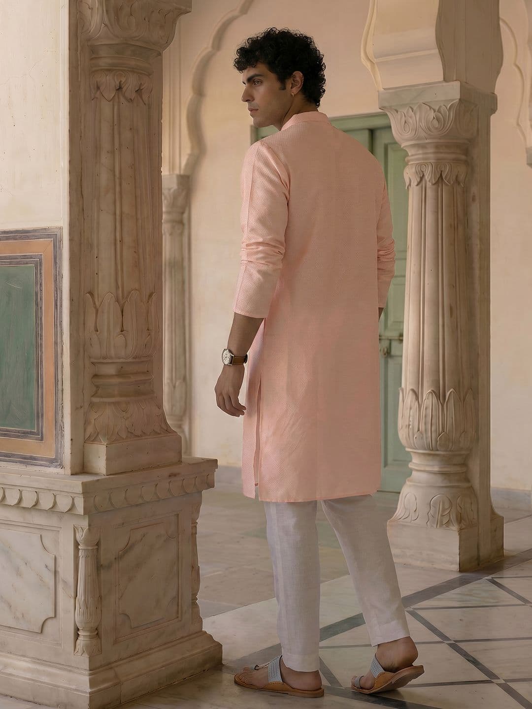 Anouk Self Design Textured Kurta thumbnail 2