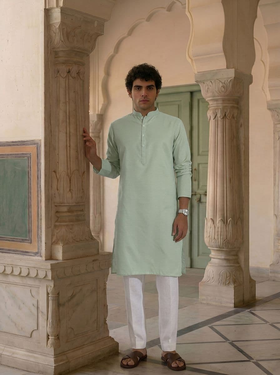 Anouk Woven Design Straight Kurta thumbnail 7