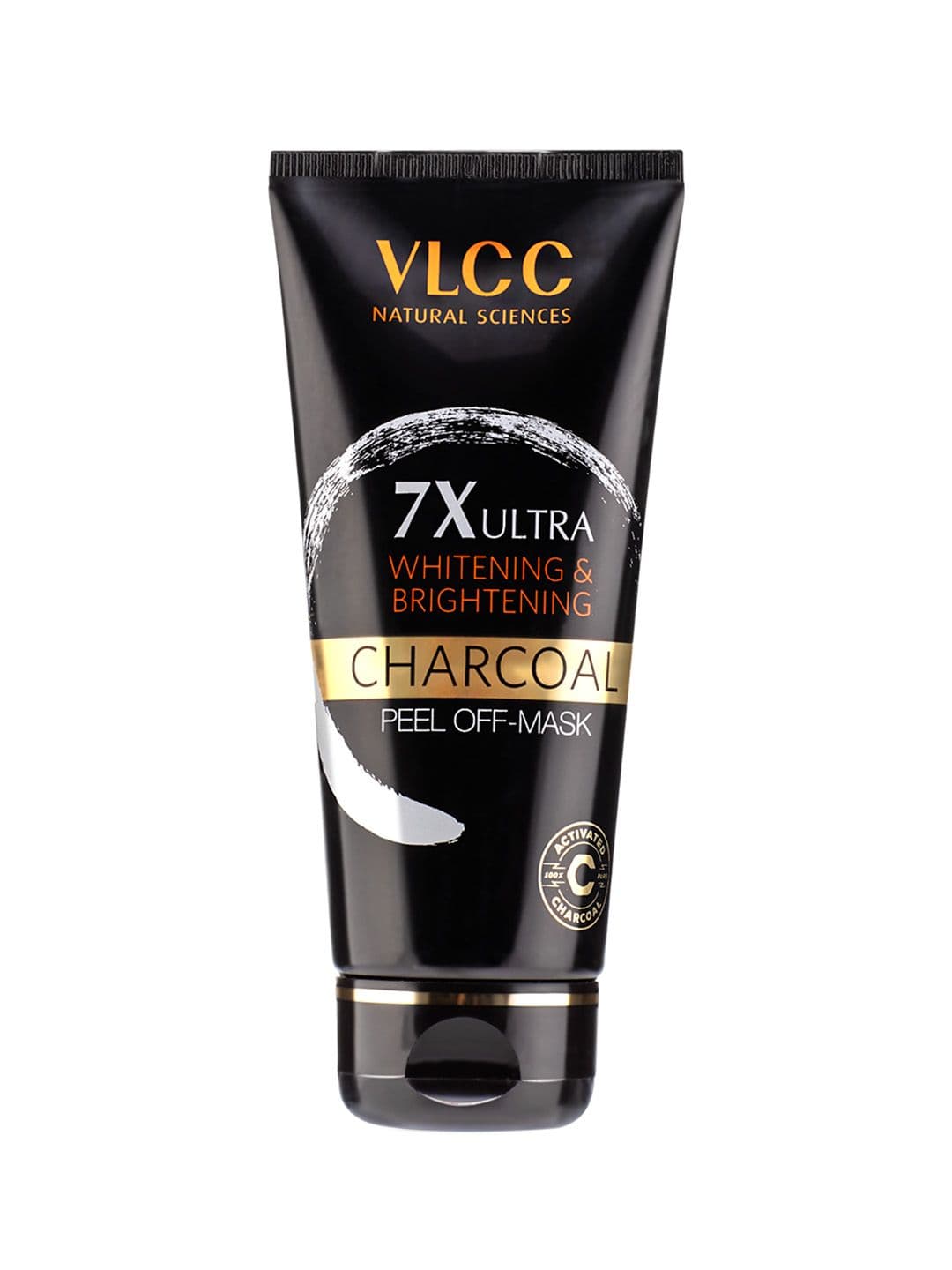 VLCC Deep Cleans 7X Ultra Whitening & Brightening Charcoal Peel Off Mask - 100 g - view 1