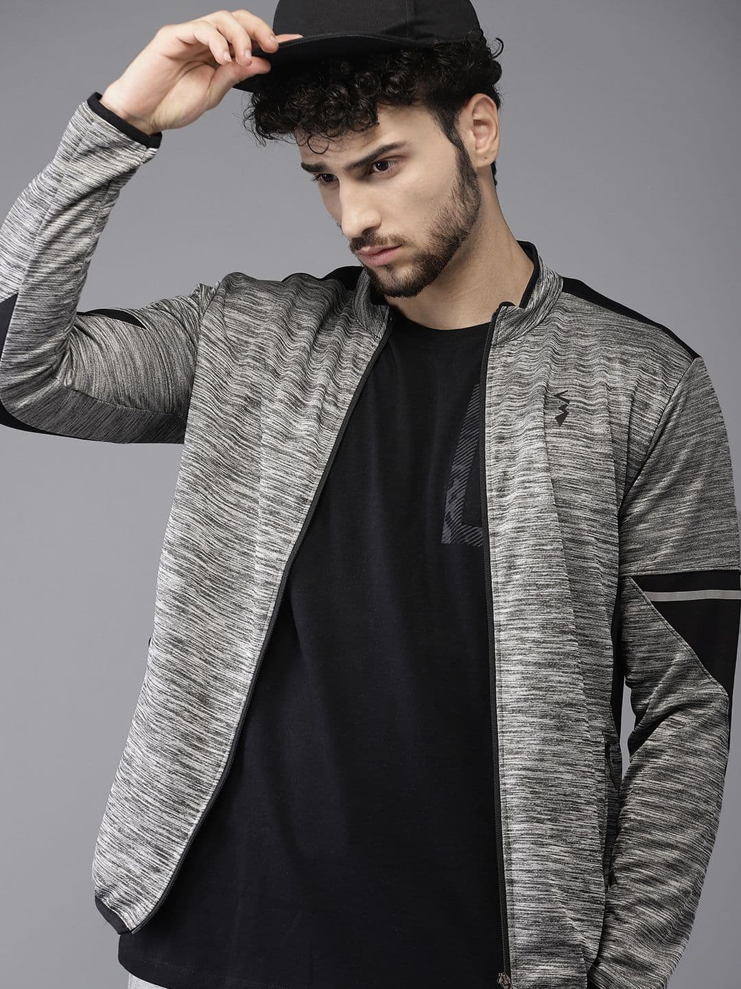 CAHOOT Men Grey Colourblocked Lightweight Jacket - view 1