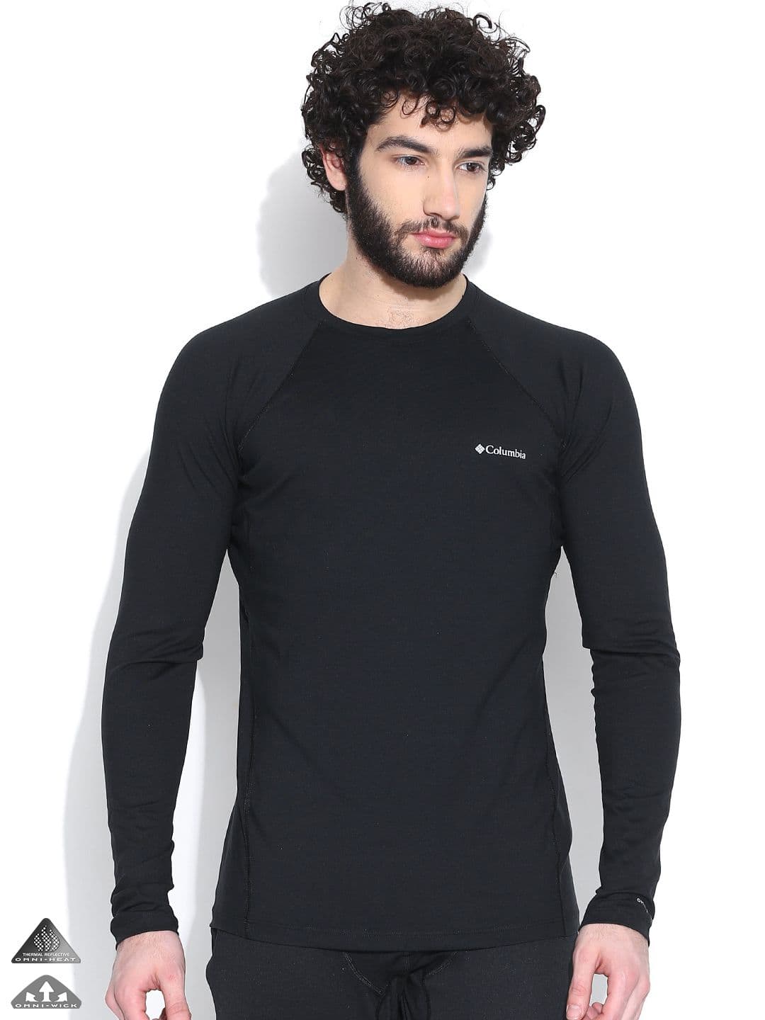 Columbia Men Black Heavyweight Stretch Outdoor T-shirt - view 1