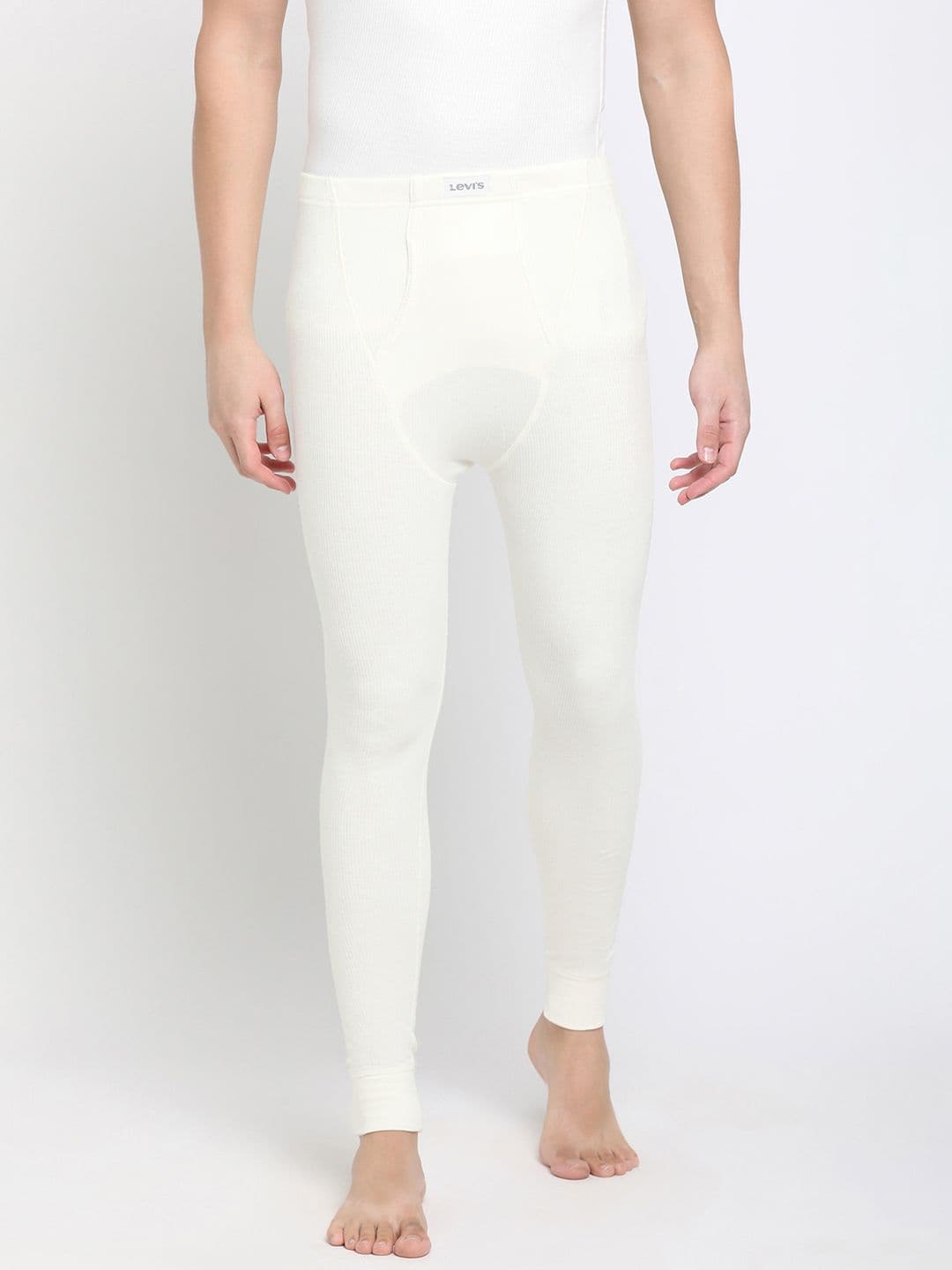 Levis Levi's Men's Regular Fit Full Length Thermal Bottom Wear (White) - view 1