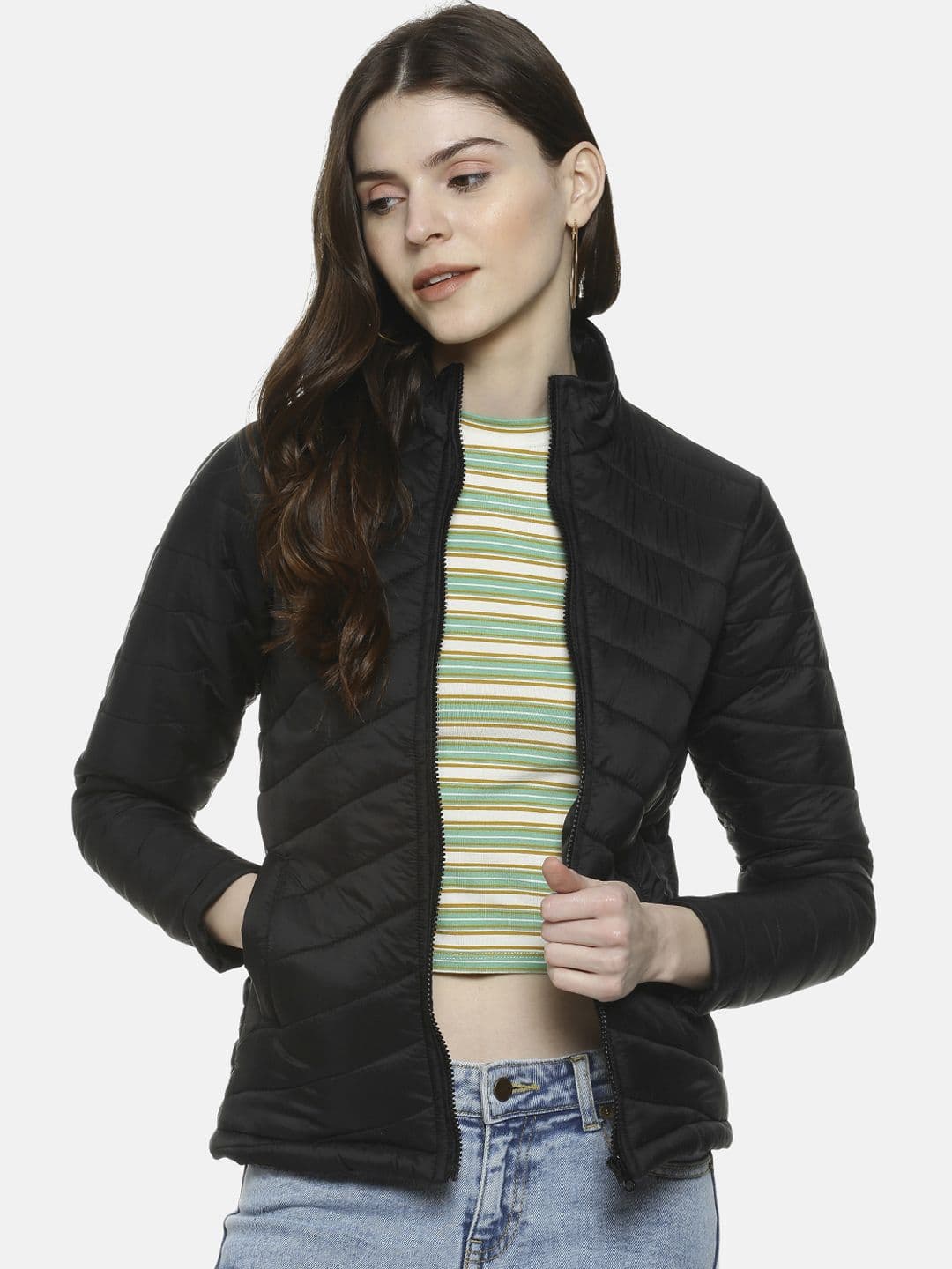 PINACOLADA Women Black Solid Windcheater Jacket - view 1