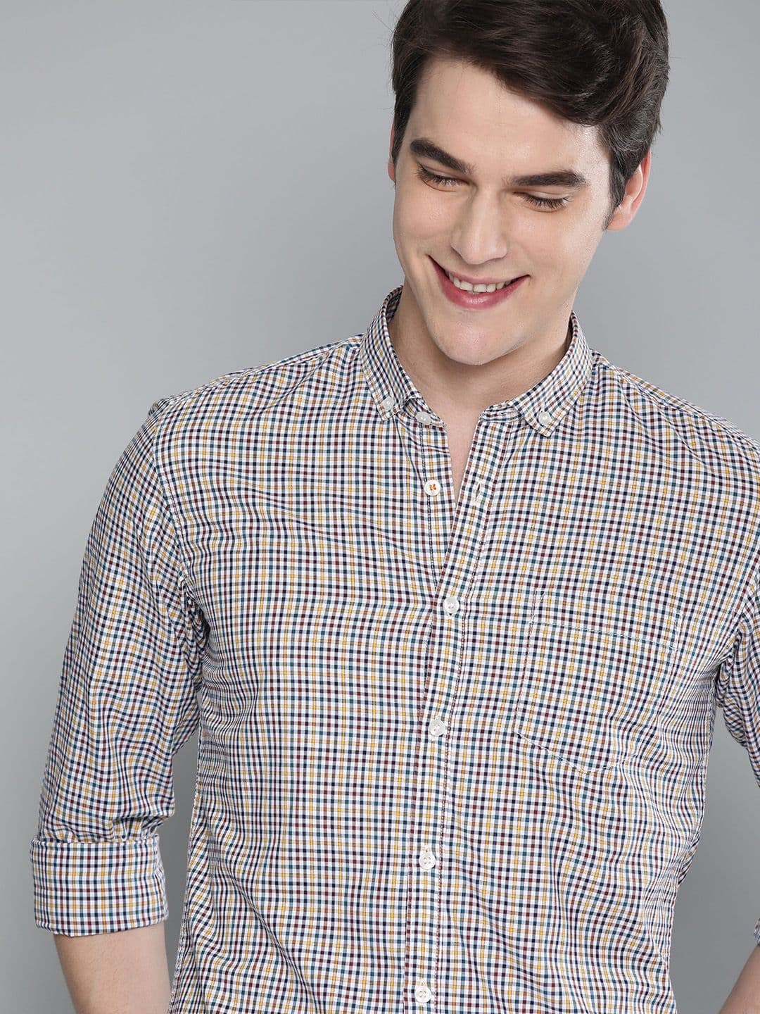 Mast & Harbour Men Multicoloured Regular Fit Checked Casual Shirt - view 1