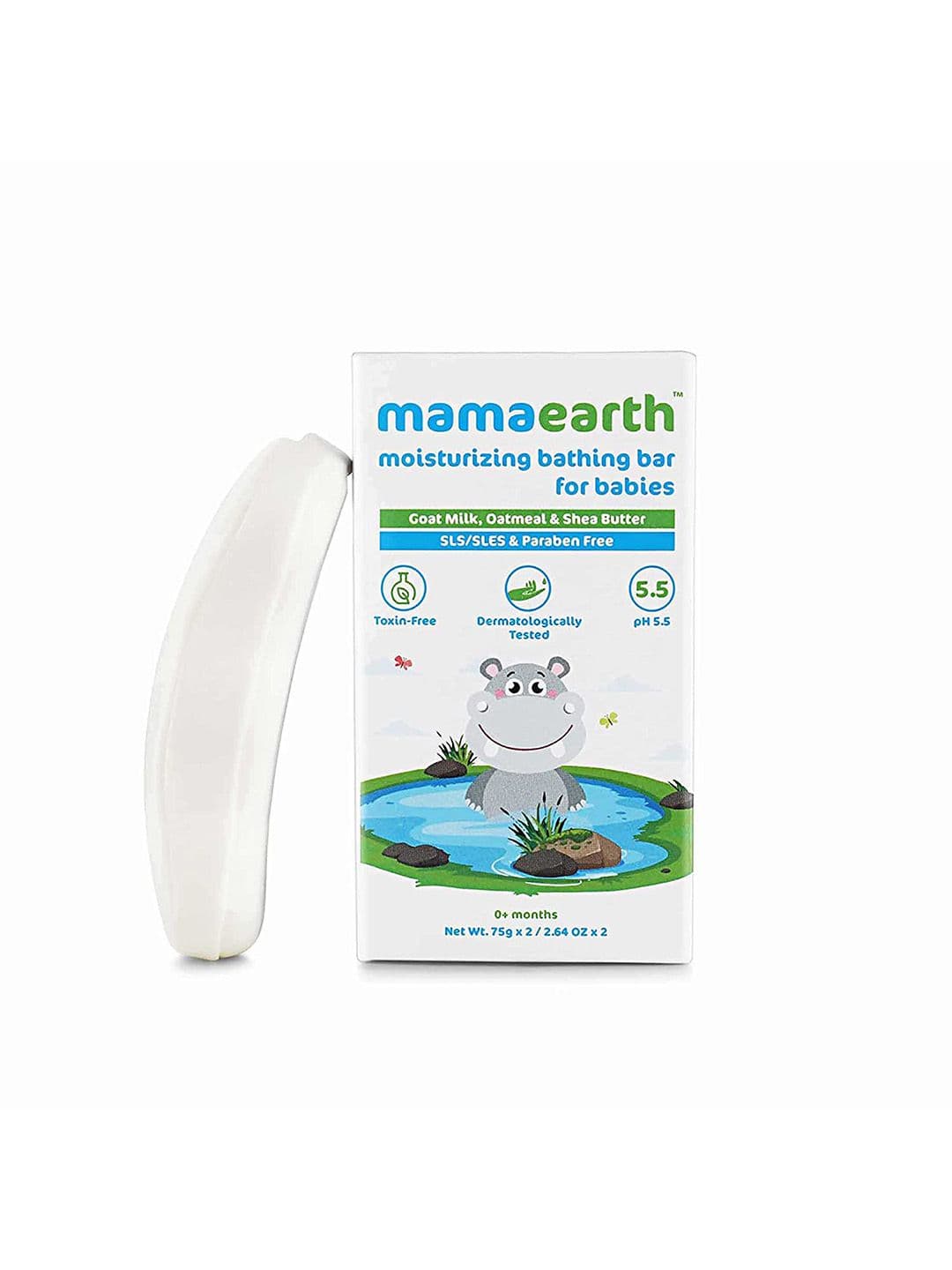 Mamaearth Kids Set of 2 Moisturizing Bathing Bars 75gm each - view 1
