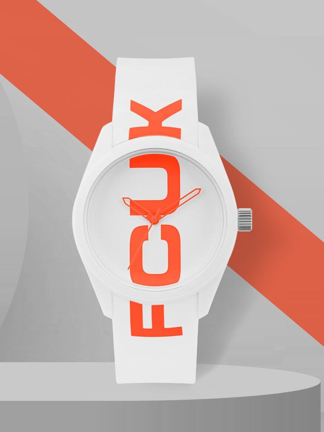 FCUK Unisex White Analogue Watch FC150W - view 1