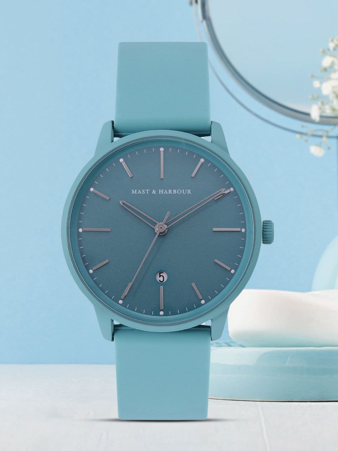 Mast & Harbour Unisex Blue Analogue Watch MFB-PN-PF-DK2749 - view 1