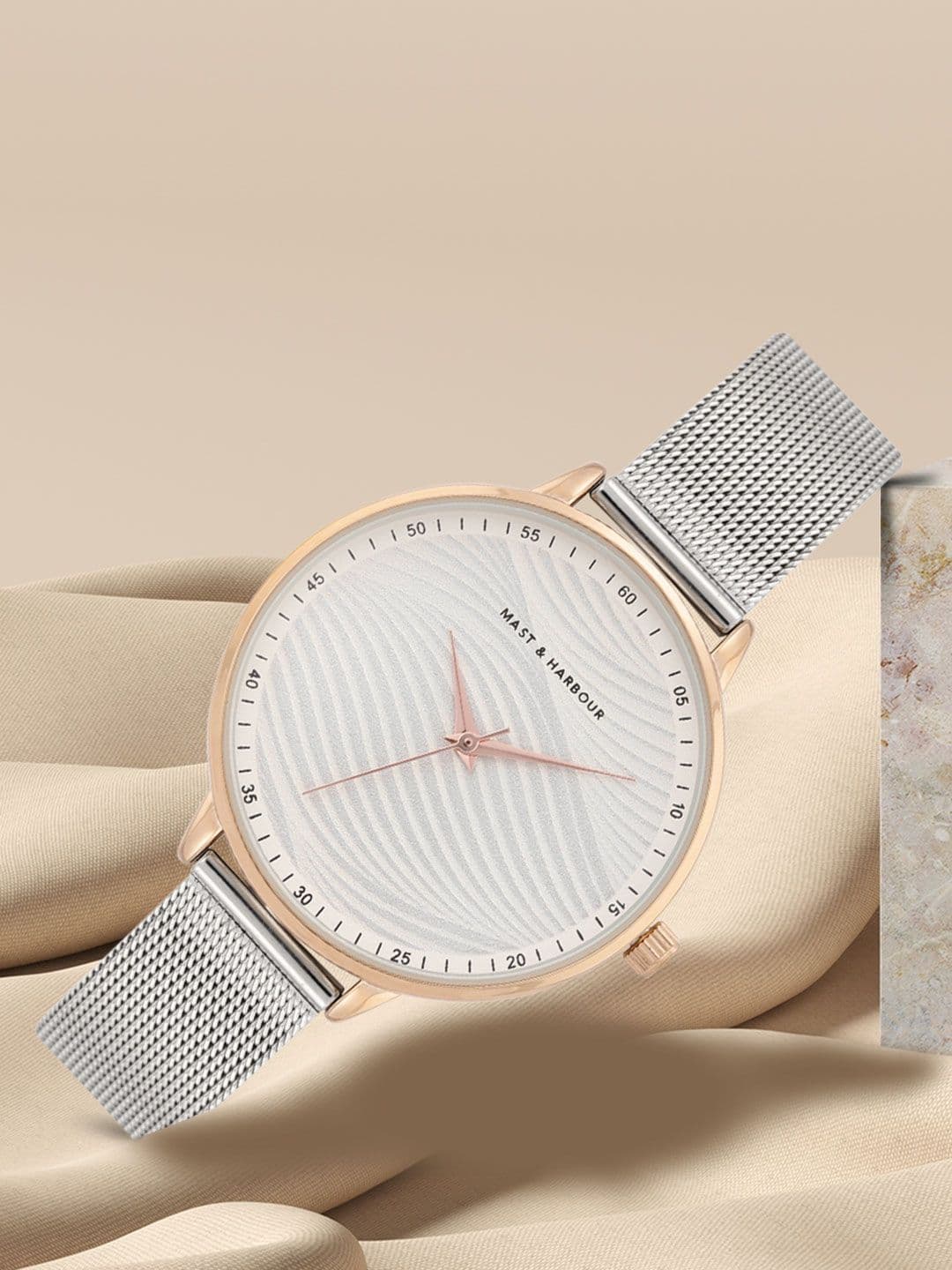 Mast & Harbour Women White Analogue Watch MFB-PN-PF-DK2717A - view 1