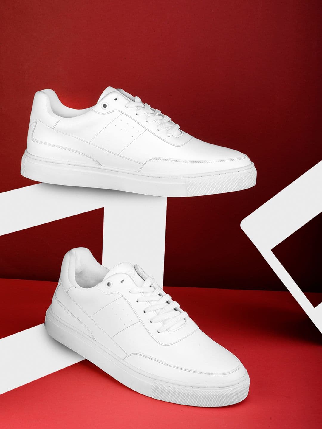 HRX by Hrithik Roshan Men White Solid Gamescape Sneakers - view 1