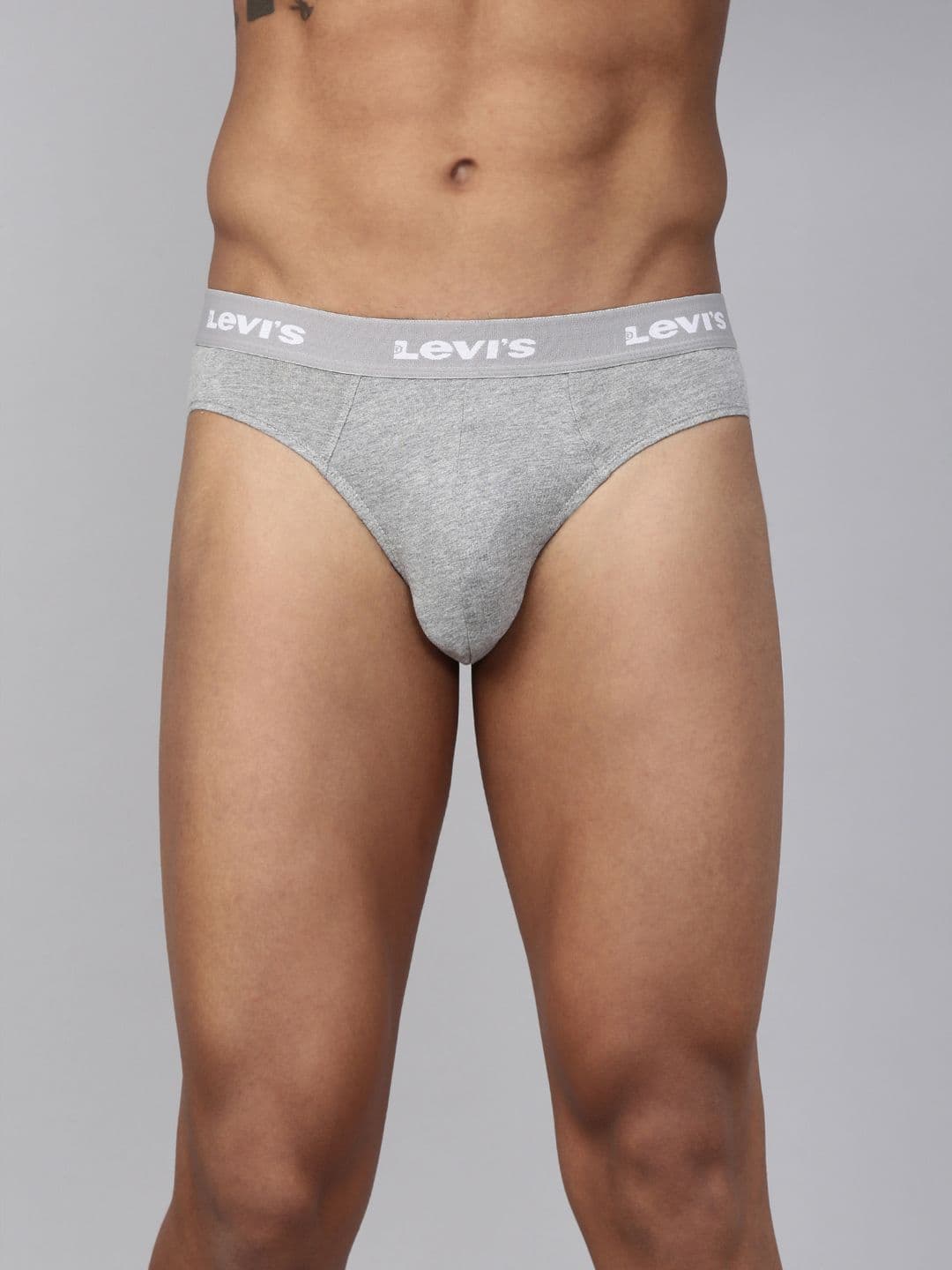 Levis Men Solid Pure Cotton Ultrasoft Waistband Brief with Smartskin Technology - view 1