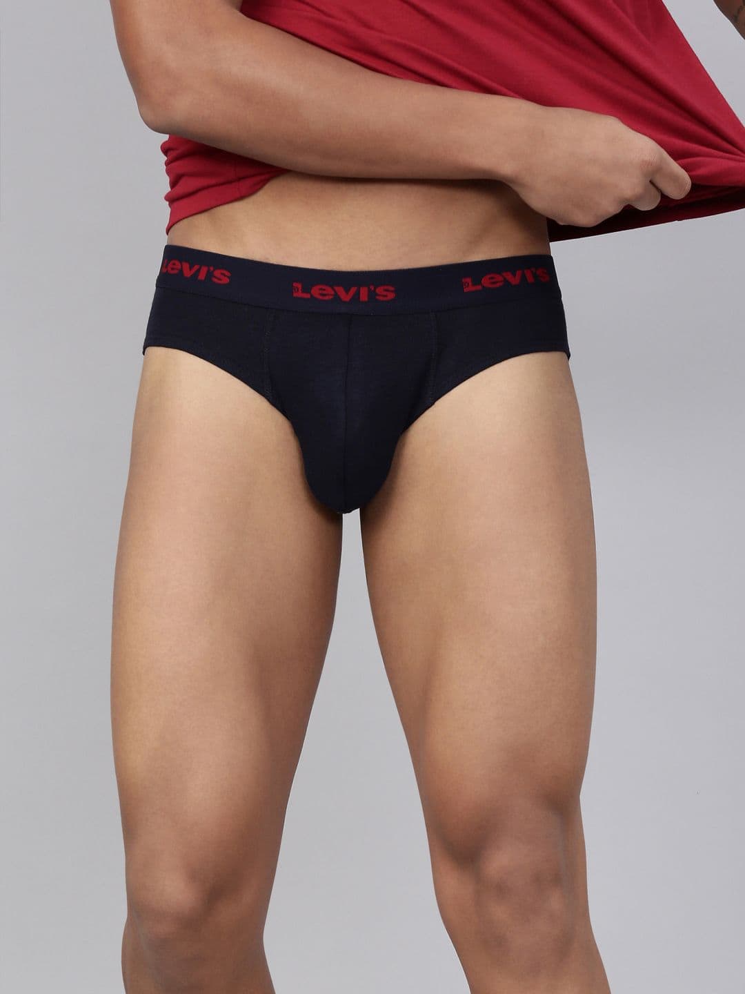 Levis Men Solid Pure Cotton Ultrasoft Waistband Brief with Smartskin Technology - view 1