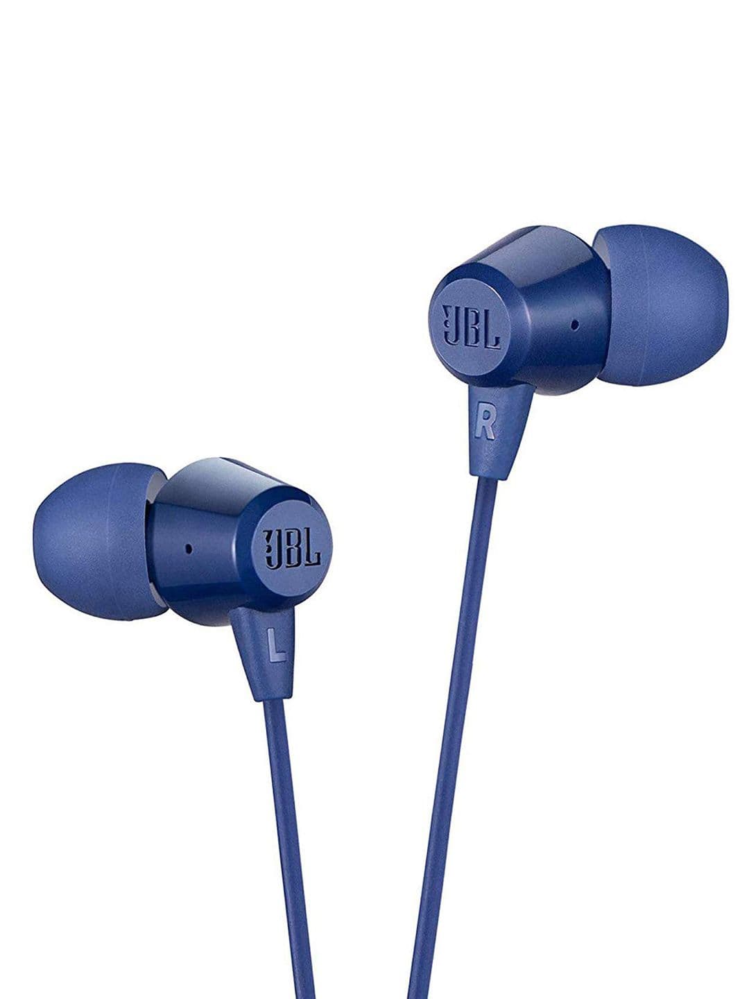 JBL Blue C50HI Wired in Ear Headphones with Mic - One Button Multi-Function Remote - view 1