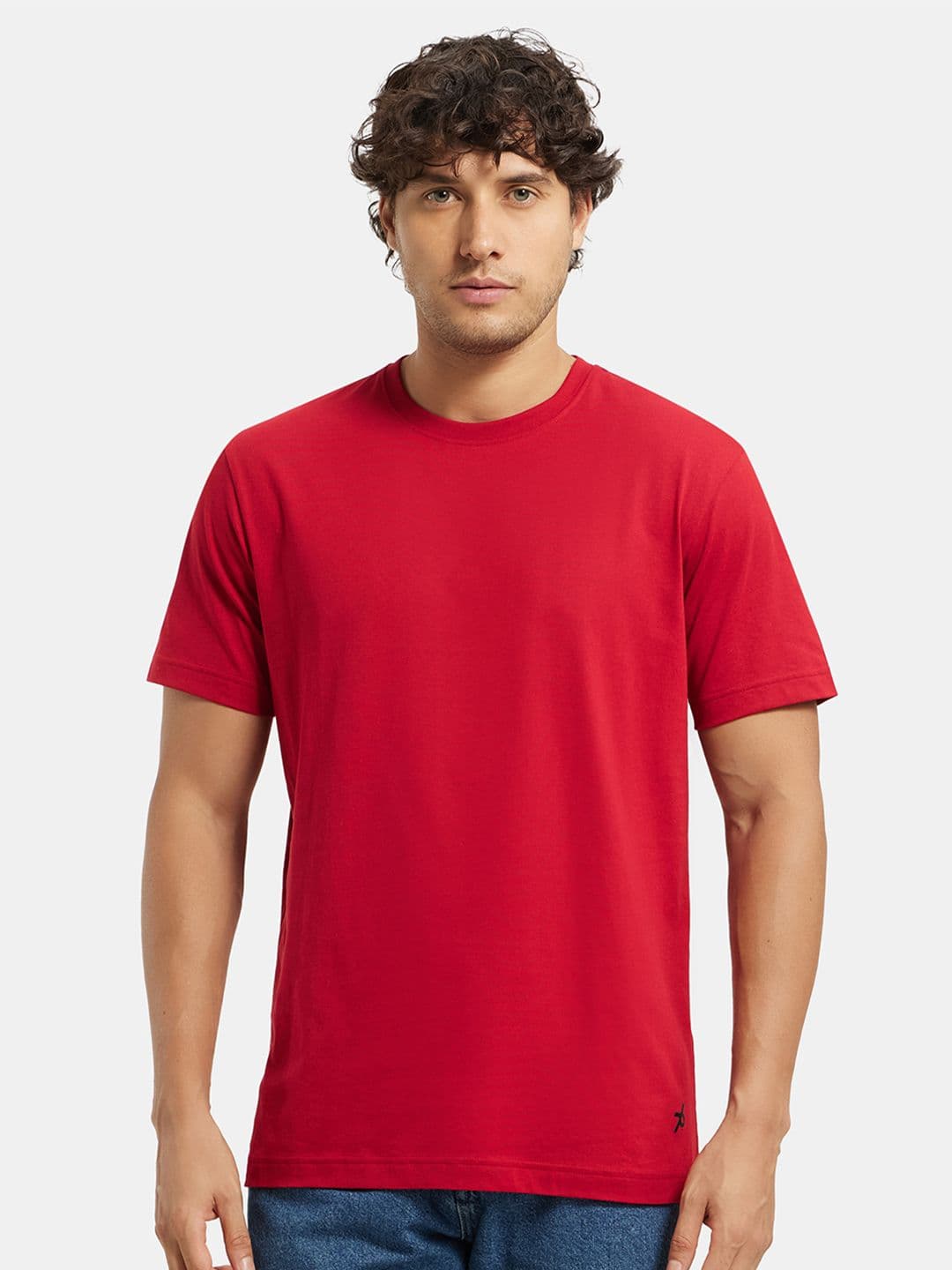 Jockey Combed Cotton Rich Round Neck Half Sleeve Tshirt-2714 - view 1