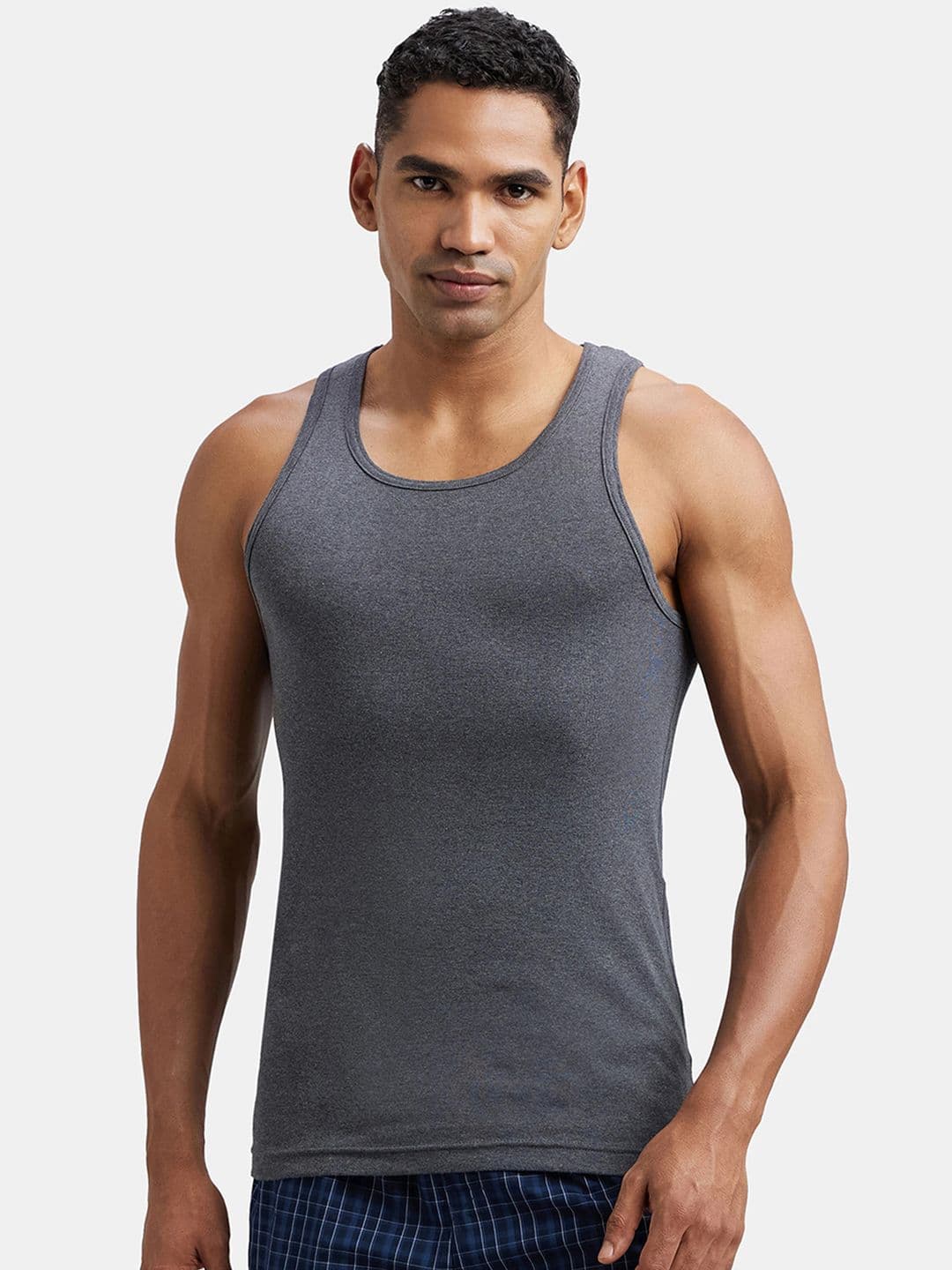 Jockey Combed Cotton Rib Round Neck Sleeveless Vest-FP04 - view 1