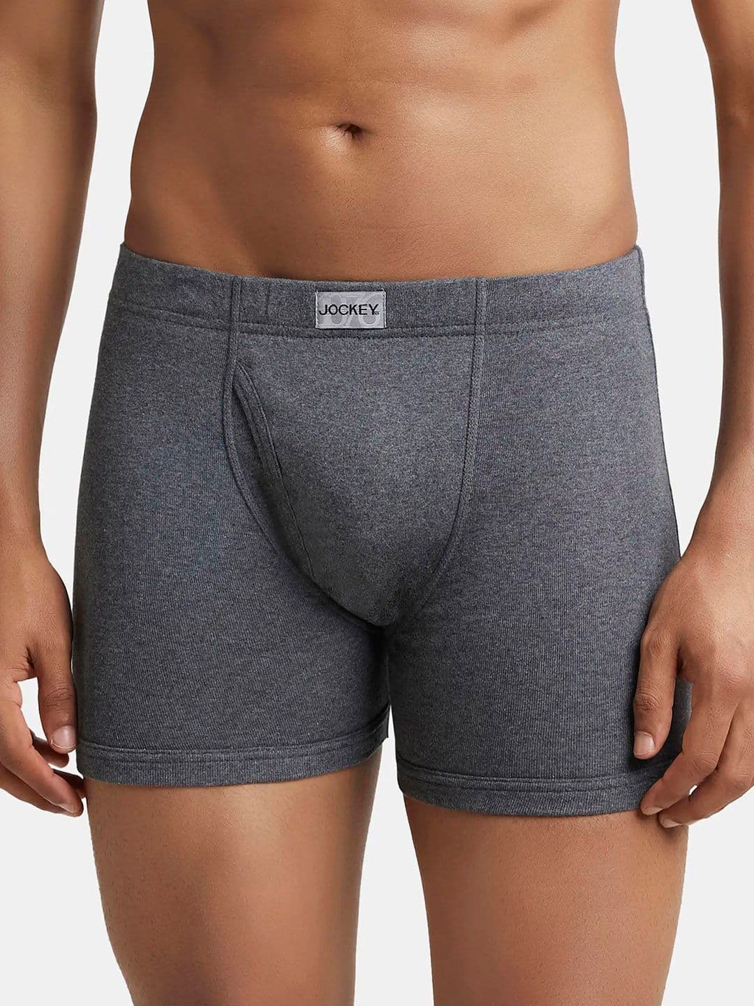 Jockey Combed Cotton Rib Boxer Brief with Ultrasoft and Durable Waistband-8008 - view 1