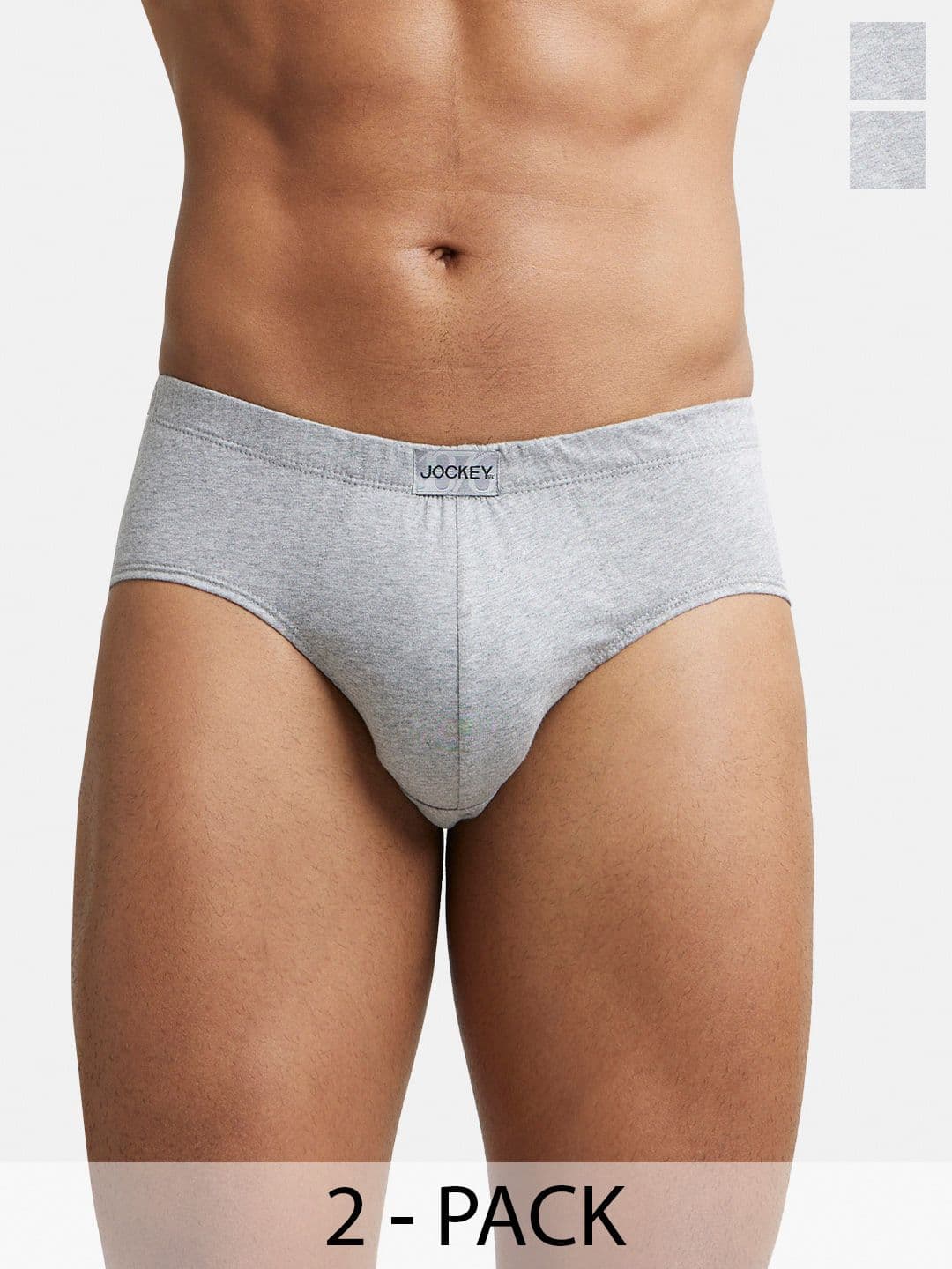 Jockey Pack Of 2 Super Combed Cotton Brief with Ultrasoft Concealed Waistband-8035 - view 1